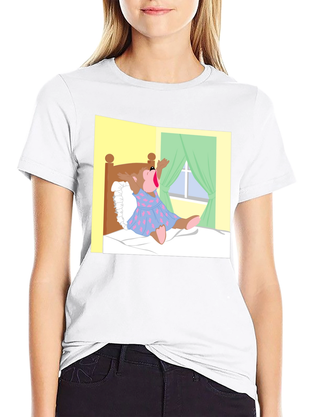 Cartoon Bear T-Shirt - Novelty Graphic Tee