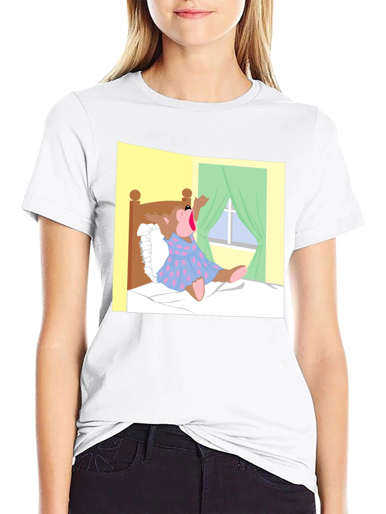 Cartoon Bear T-Shirt - Novelty Graphic Tee