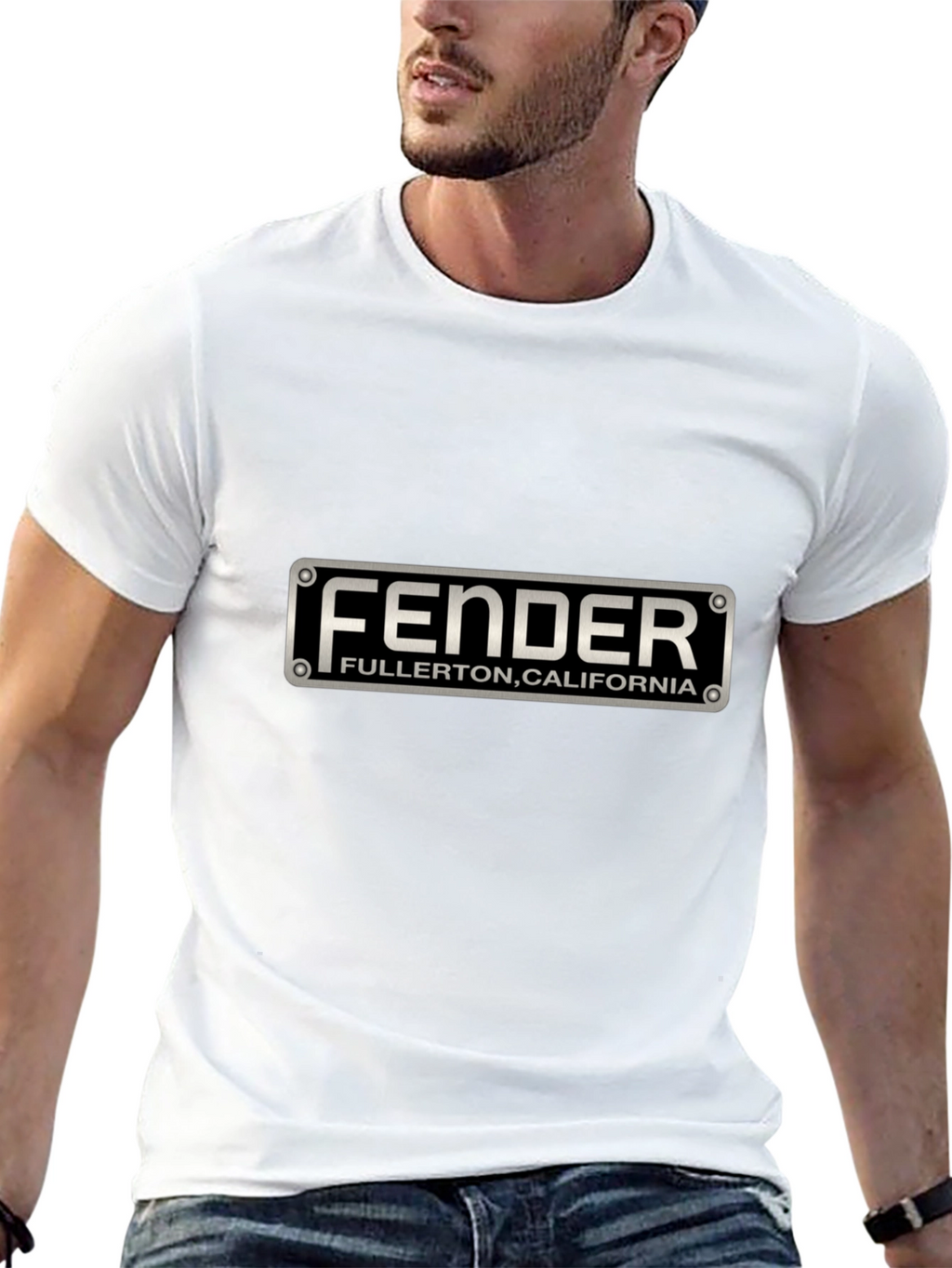 Fender Fullerton California Graphic Black T-Shirt