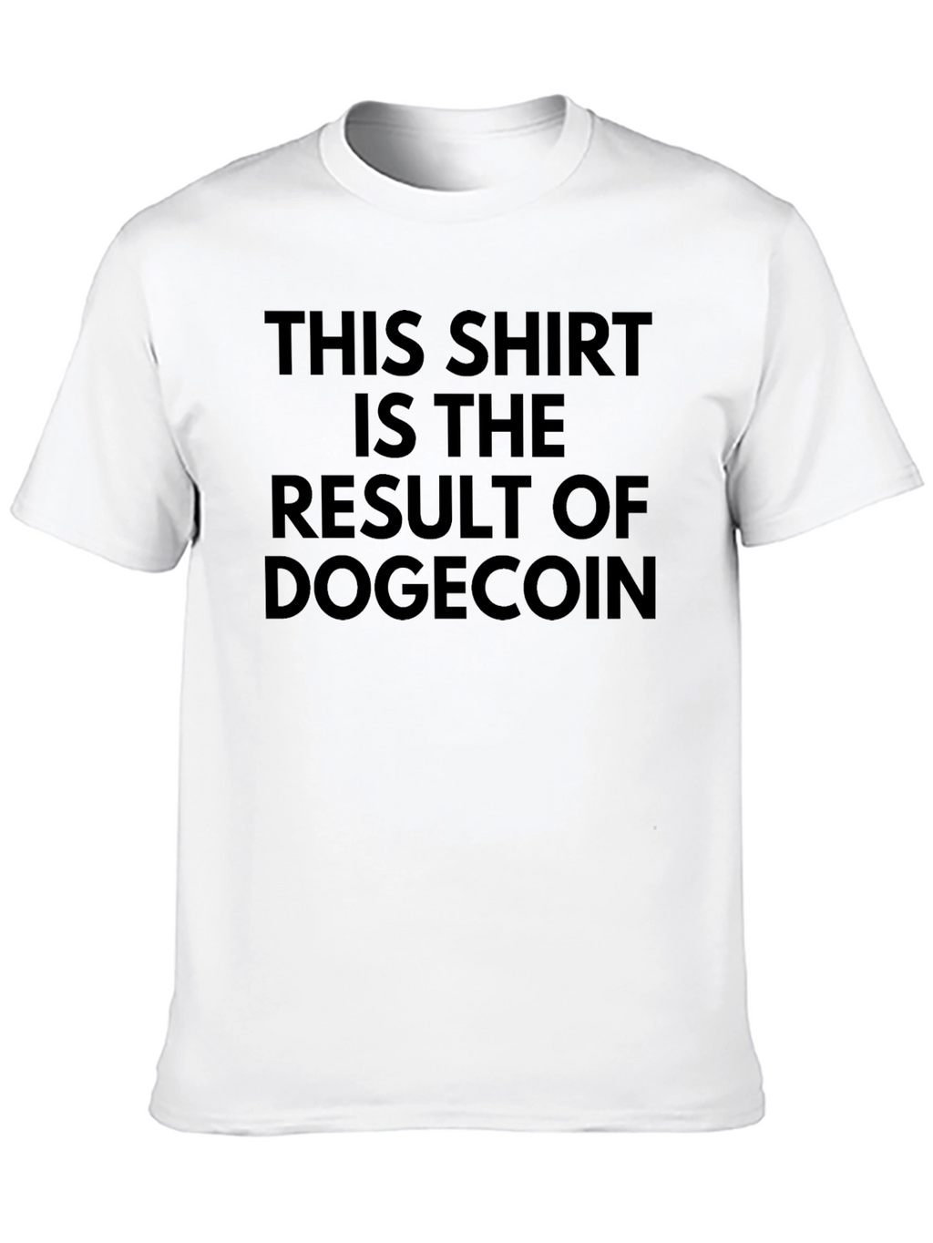 Dogecoin Result Black T-Shirt