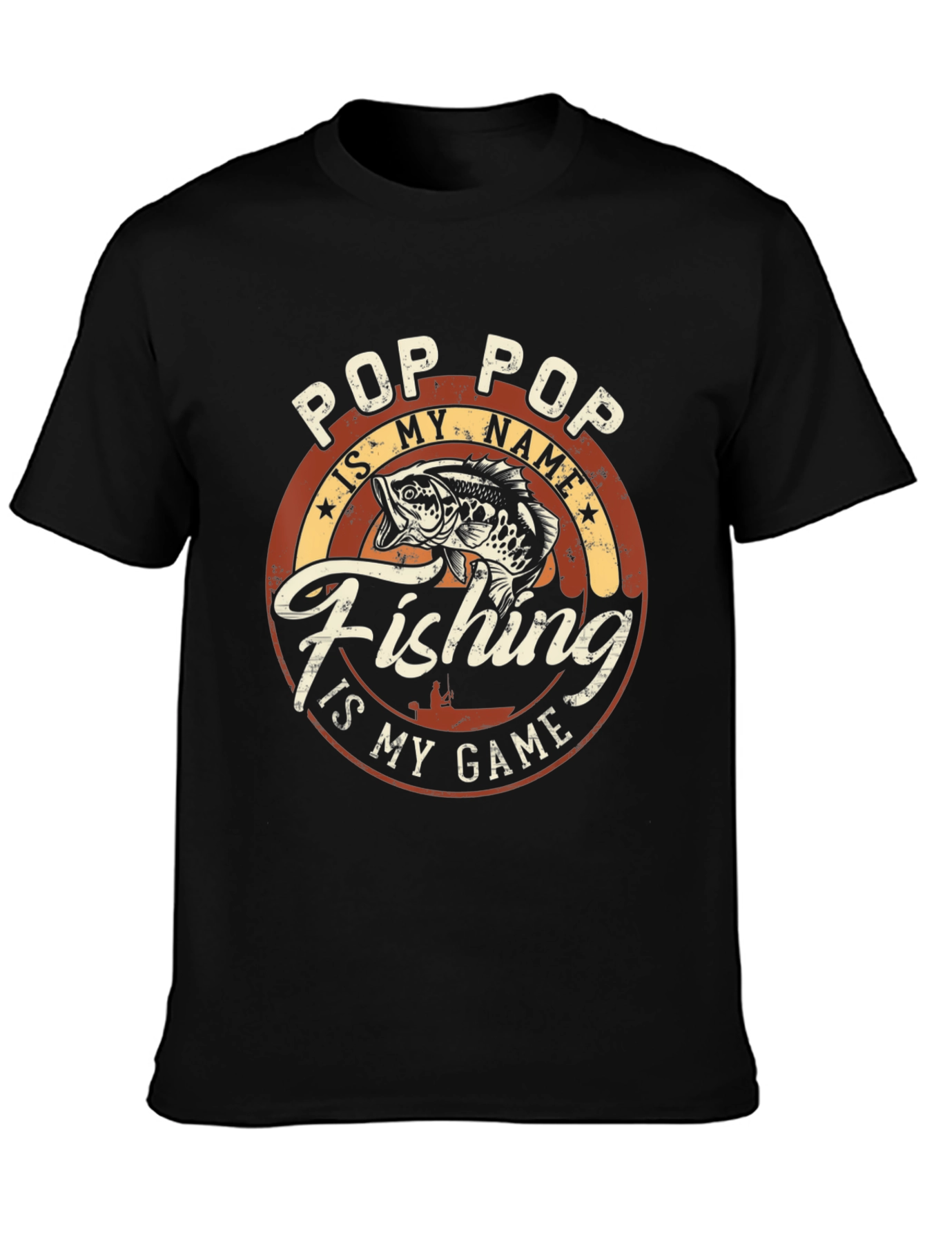 Pop Pop Fishing T-Shirt: My Name is Fishing is My Game
