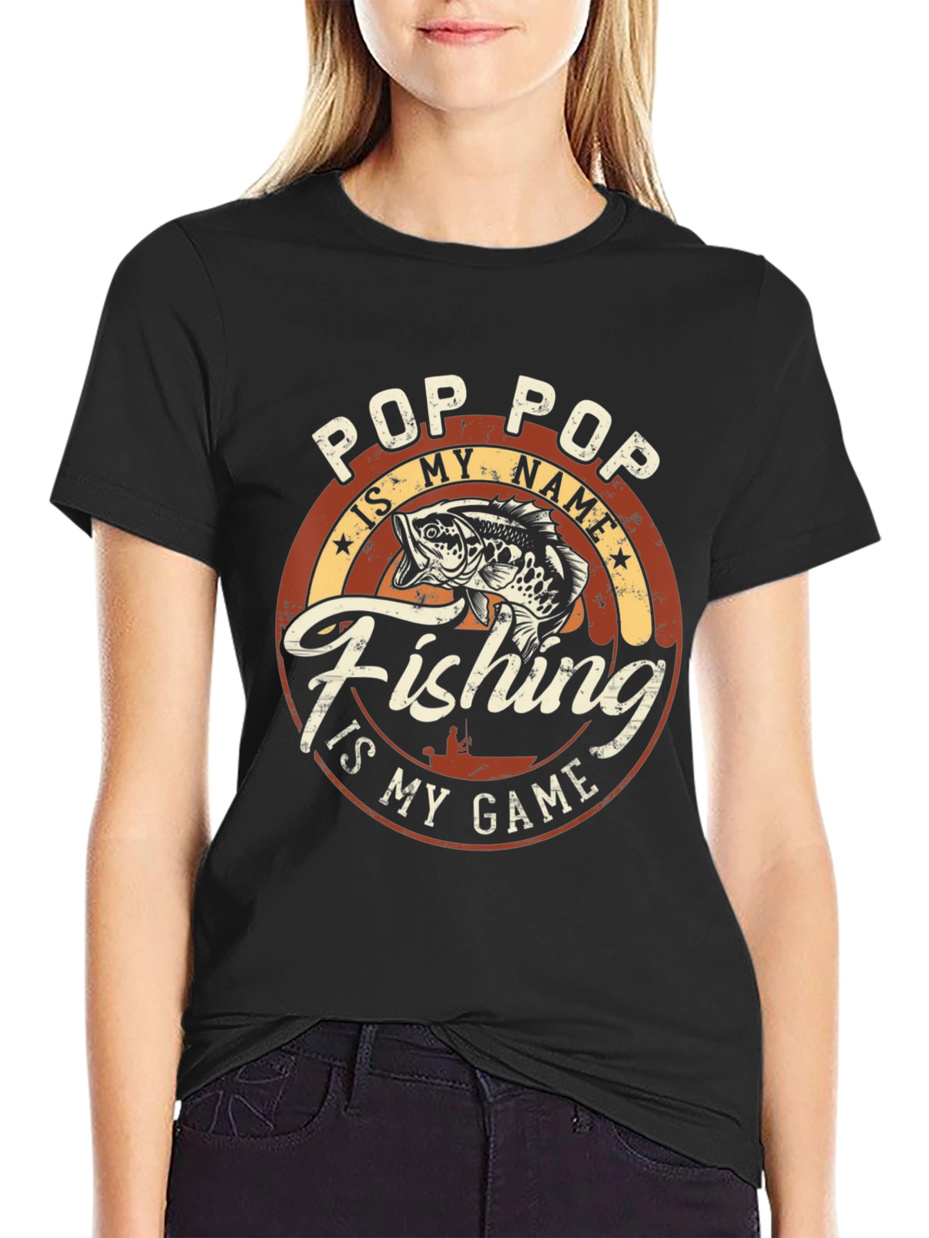 Pop Pop Fishing T-Shirt: My Name is Fishing is My Game