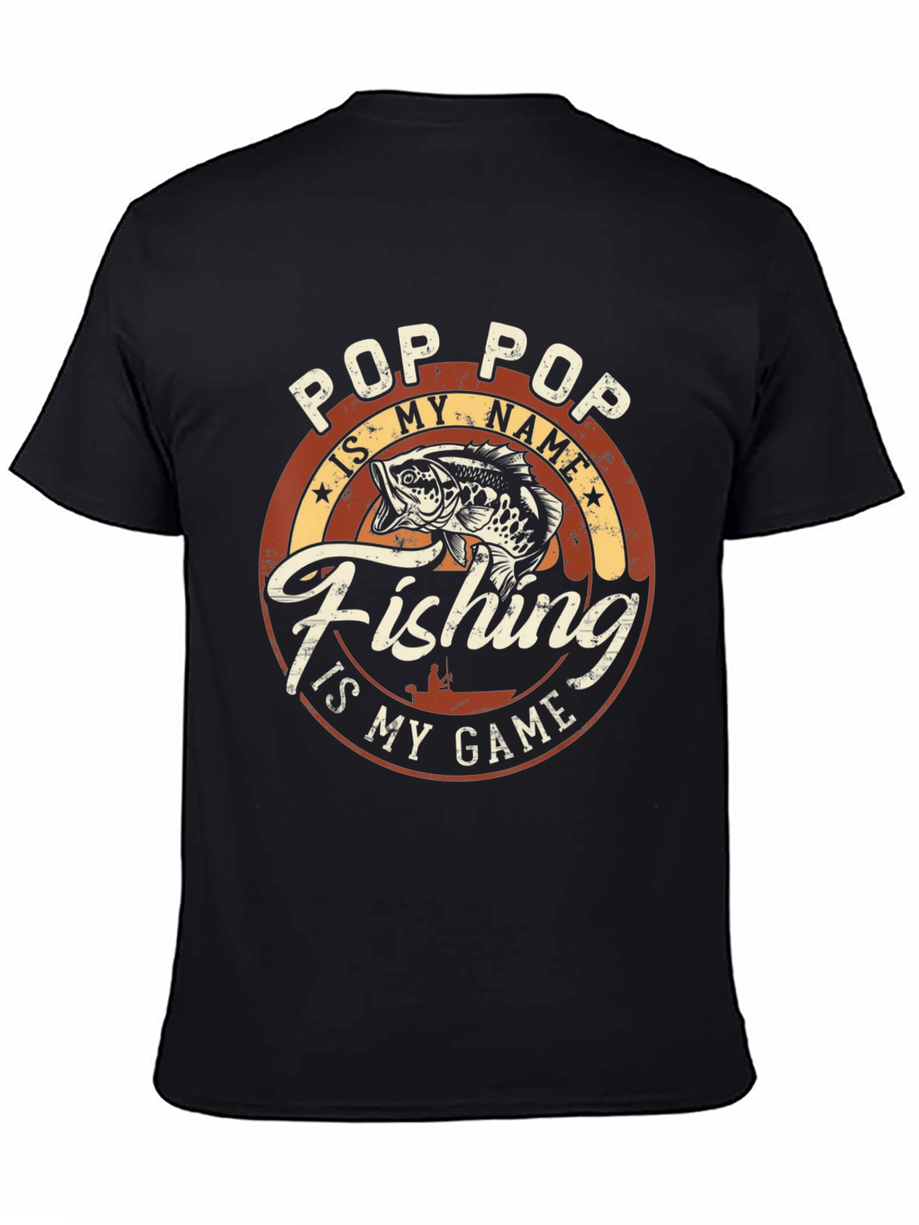 Pop Pop Fishing T-Shirt: My Name is Fishing is My Game