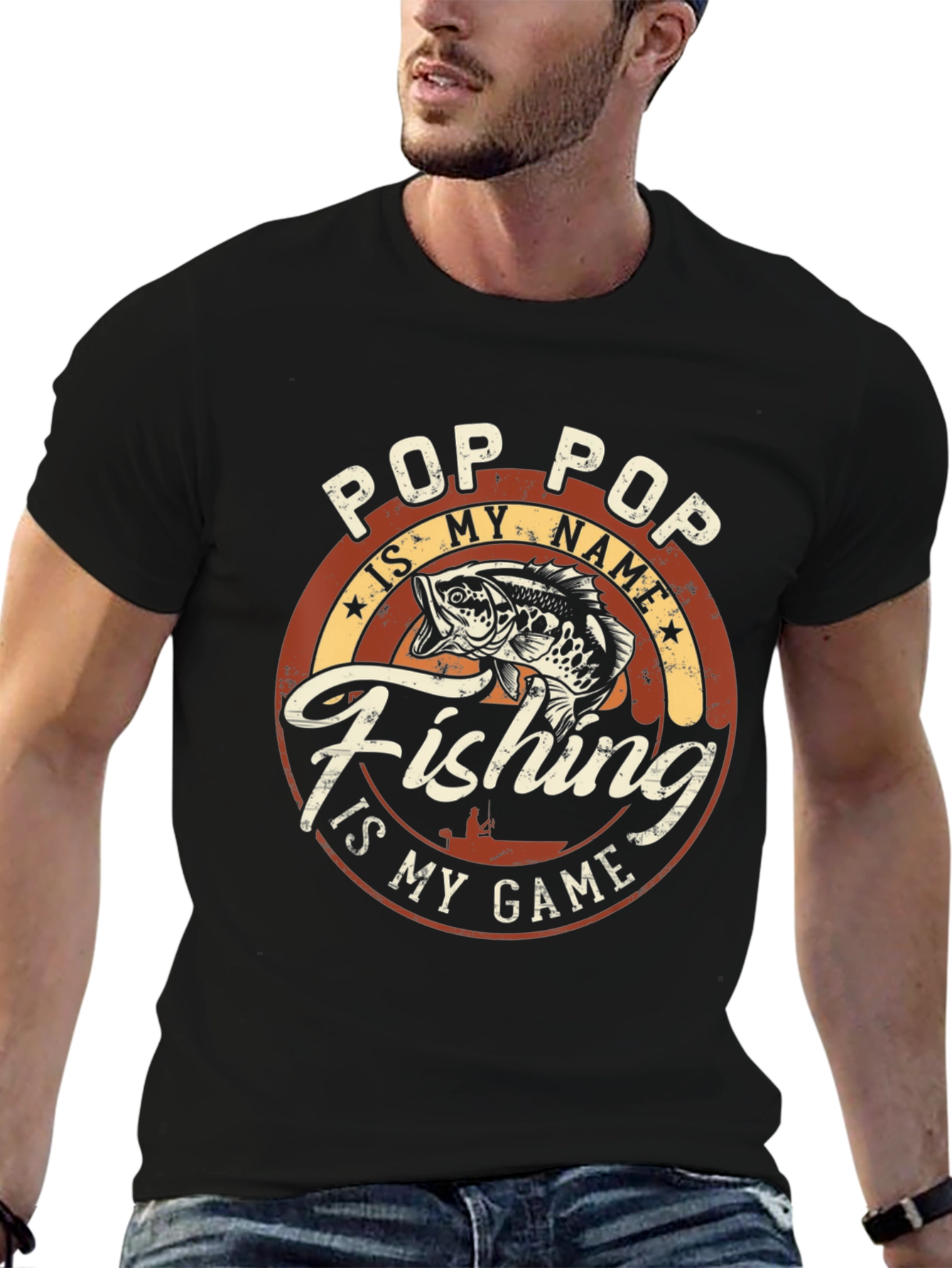 Pop Pop Fishing T-Shirt: My Name is Fishing is My Game