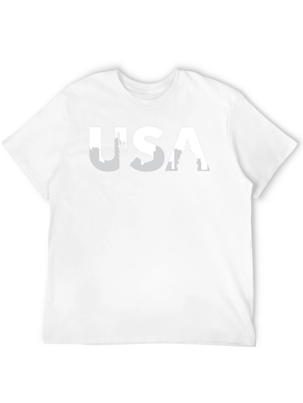 USA Skyline Graphic T-Shirt - Black