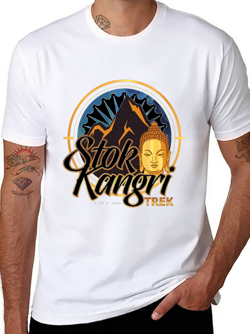 Stok Kangri Trek T-Shirt - Mountain Adventure Tee