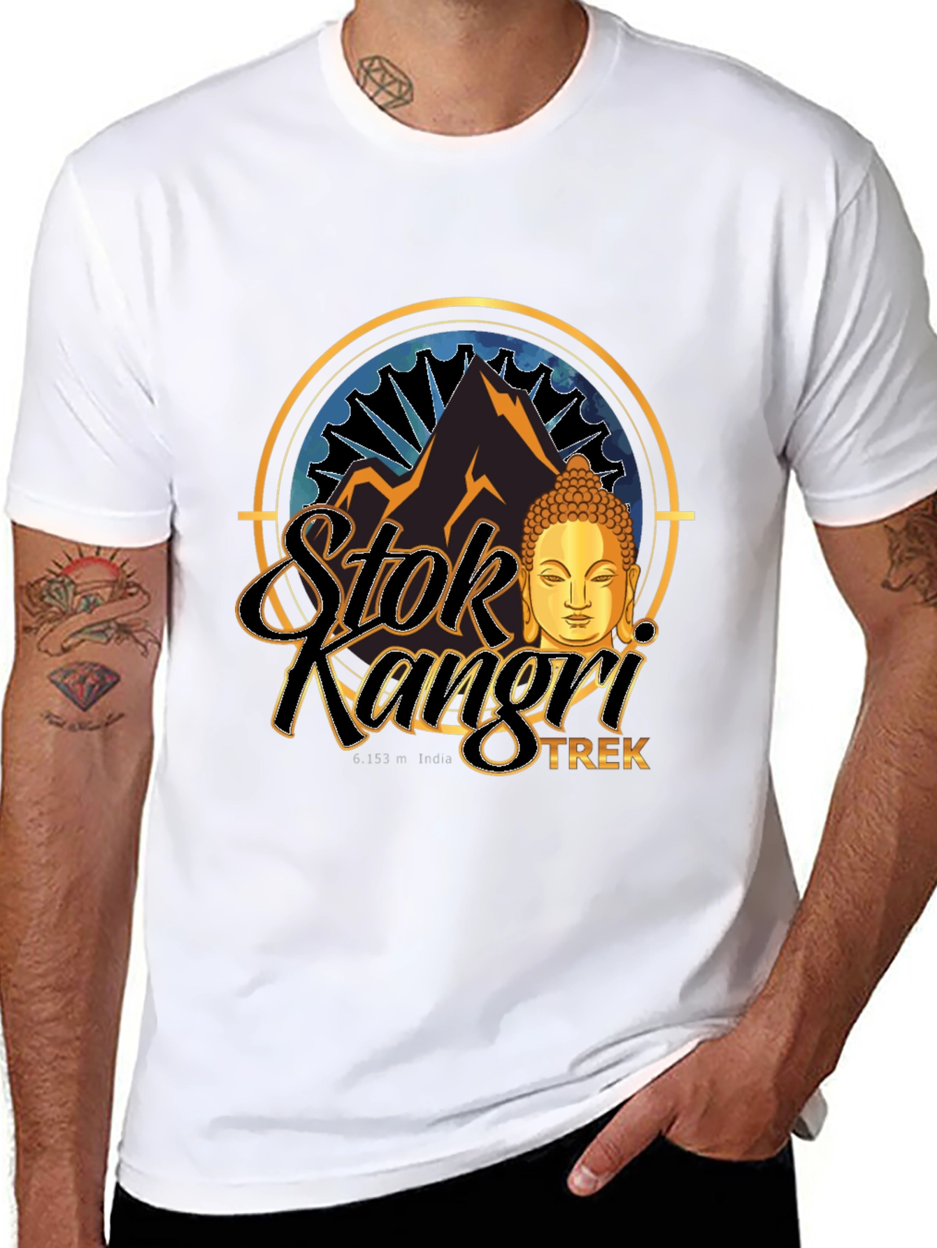 Stok Kangri Trek T-Shirt - Mountain Adventure Tee