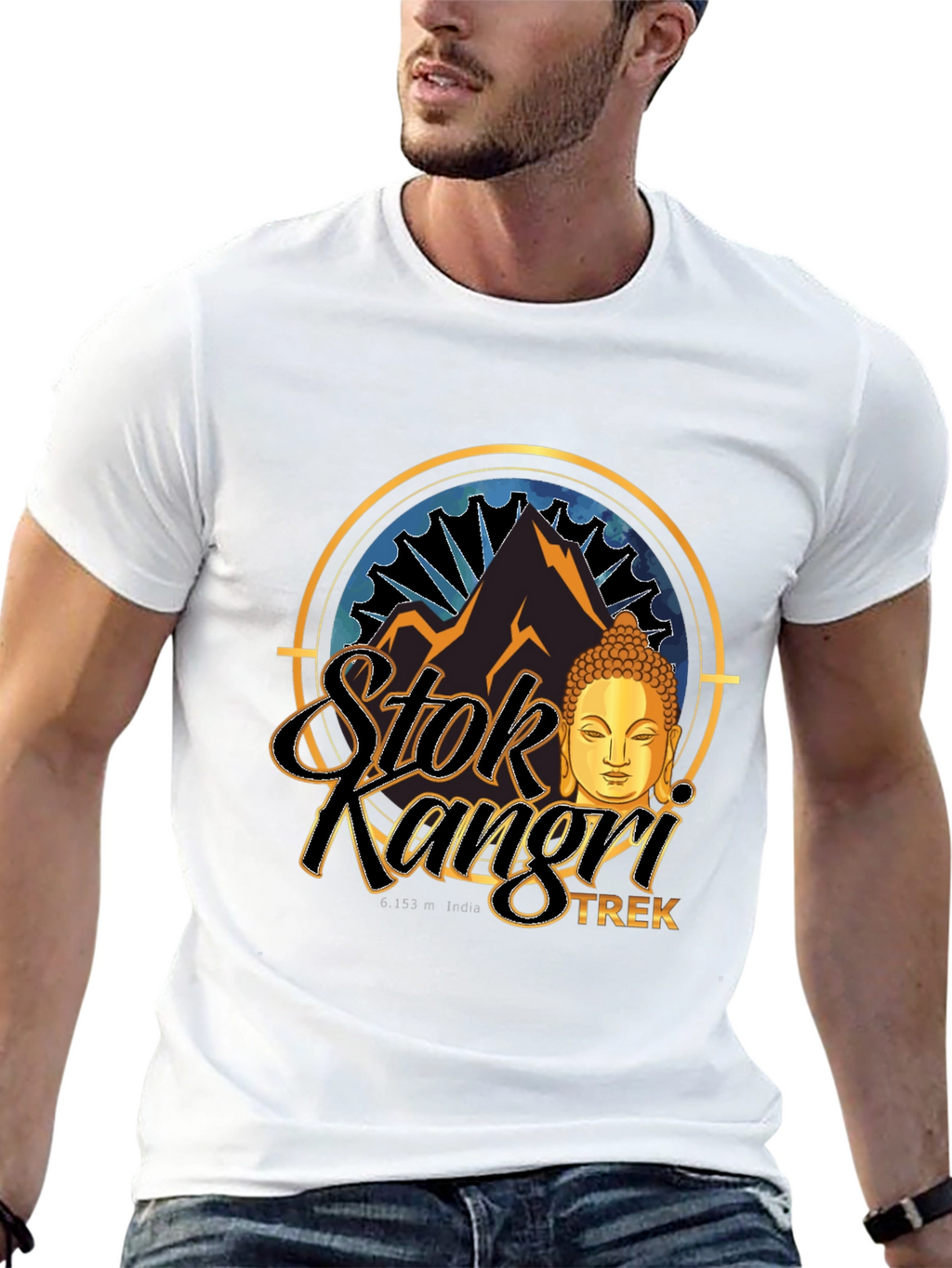 Stok Kangri Trek T-Shirt - Mountain Adventure Tee