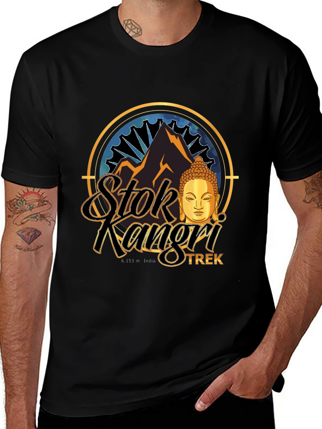 Stok Kangri Trek T-Shirt - Mountain Adventure Tee