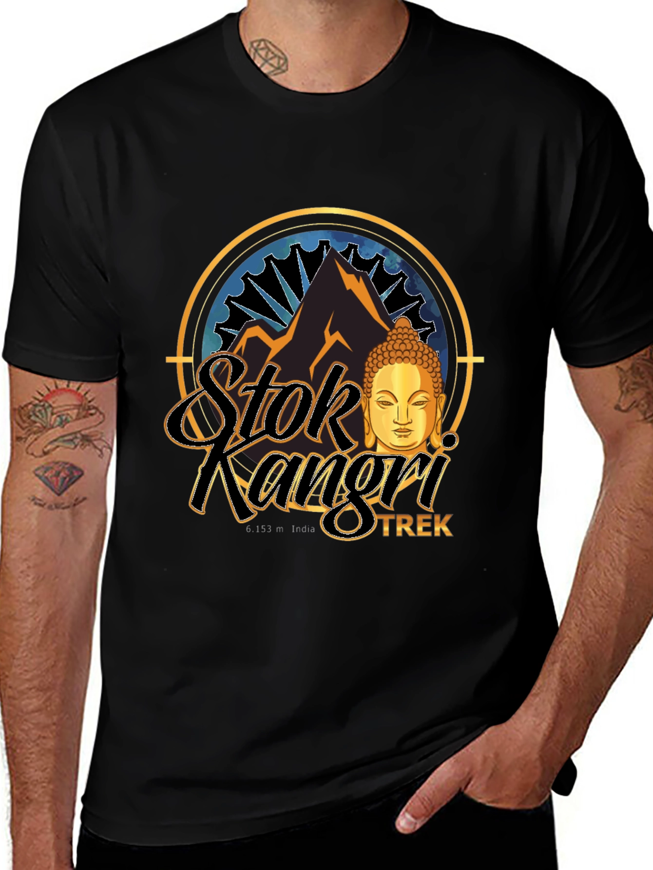 Stok Kangri Trek T-Shirt - Mountain Adventure Tee