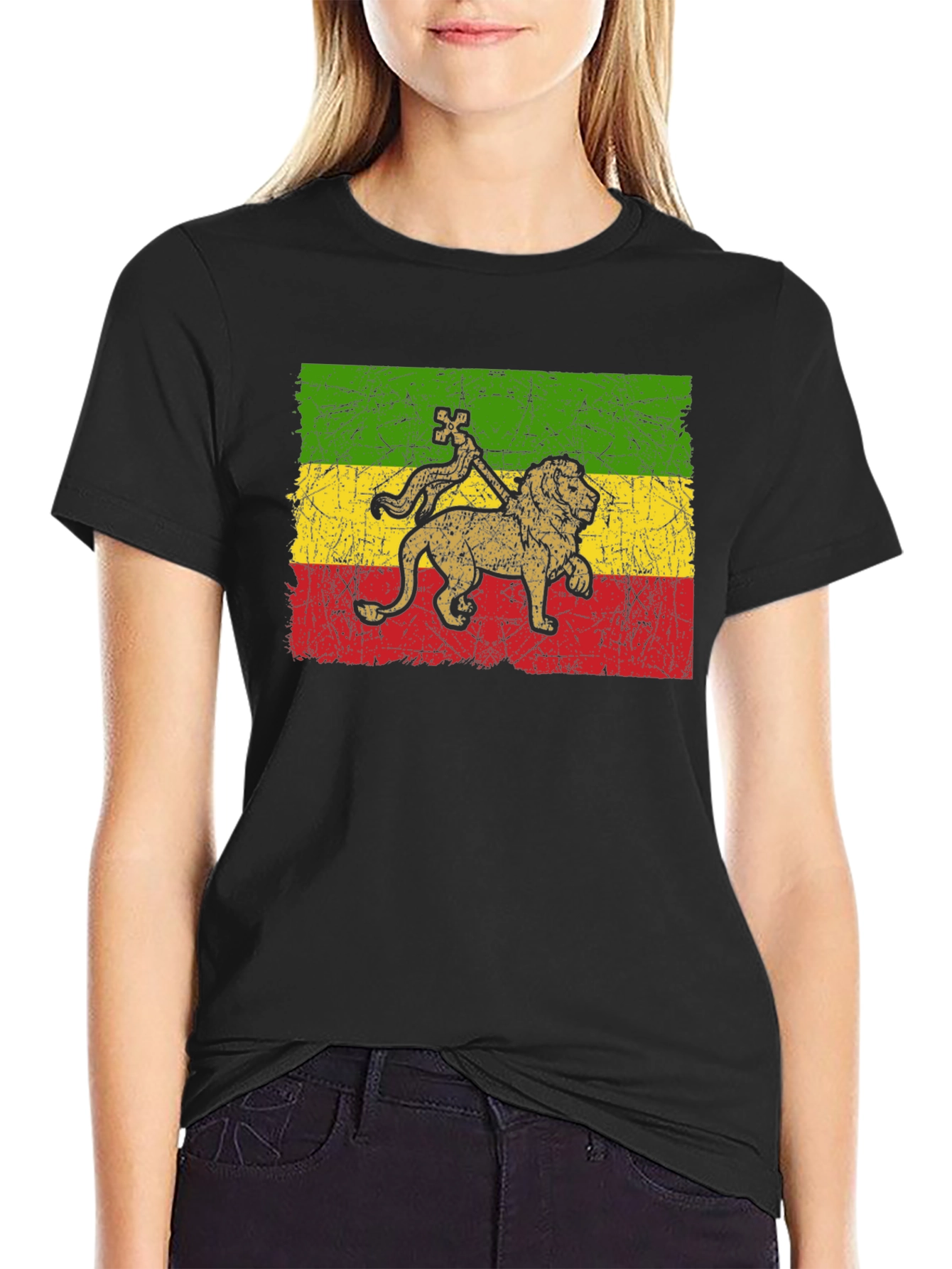 Rasta Lion T-Shirt - Reggae Inspired Graphic Tee