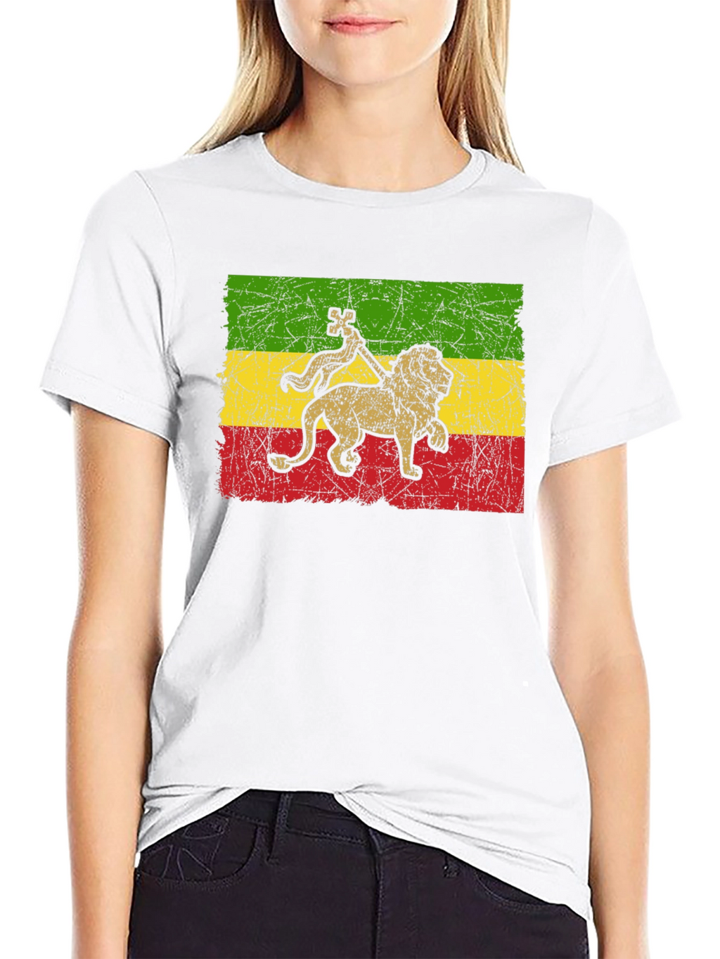 Rasta Lion T-Shirt - Reggae Inspired Graphic Tee