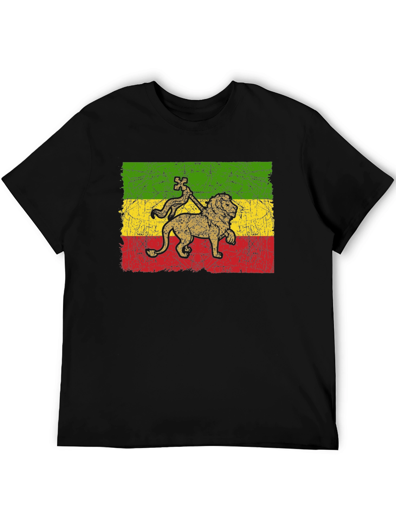 Rasta Lion T-Shirt - Reggae Inspired Graphic Tee