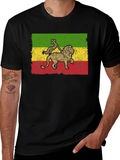Rasta Lion T-Shirt - Reggae Inspired Graphic Tee