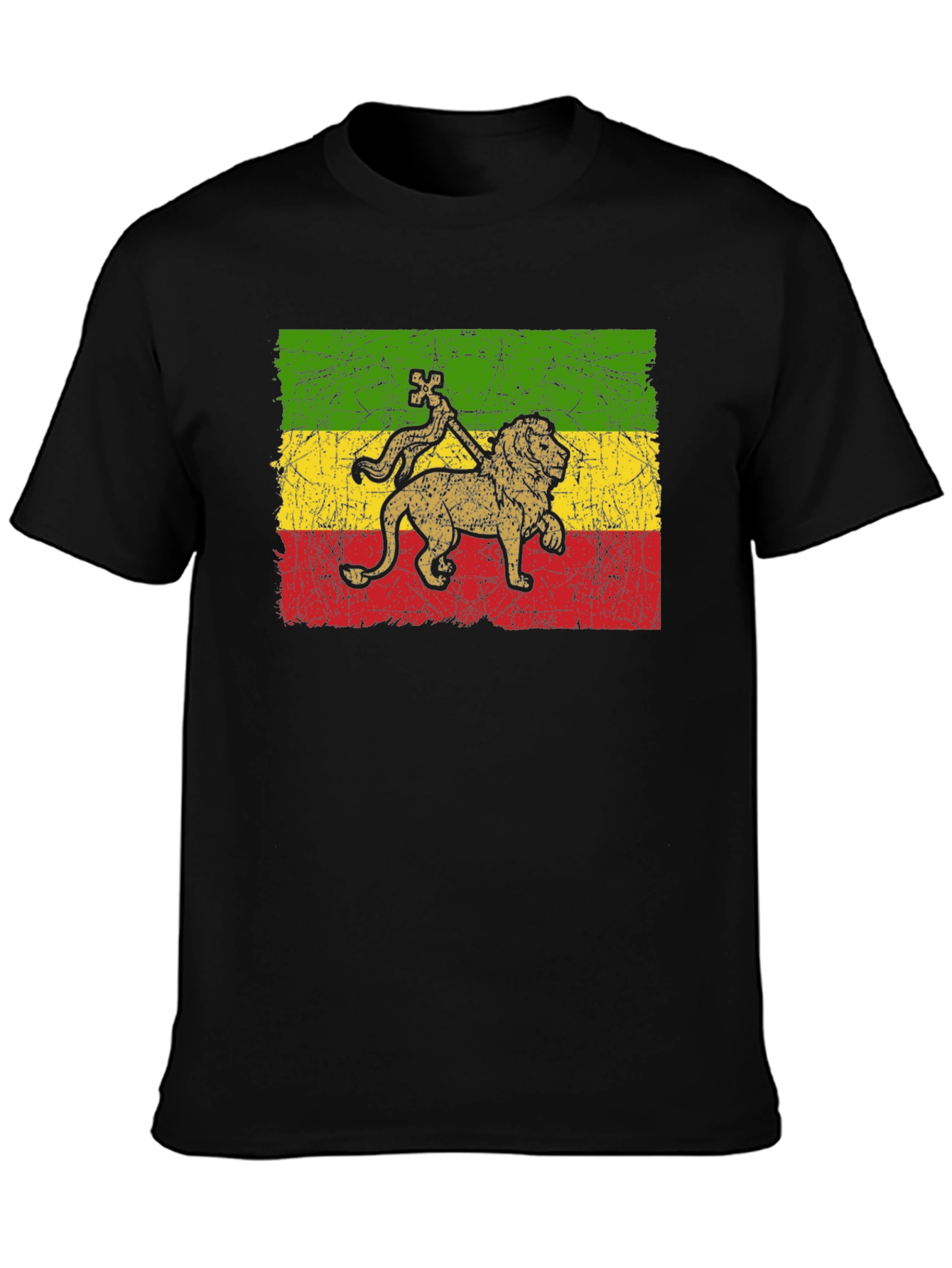 Rasta Lion T-Shirt - Reggae Inspired Graphic Tee