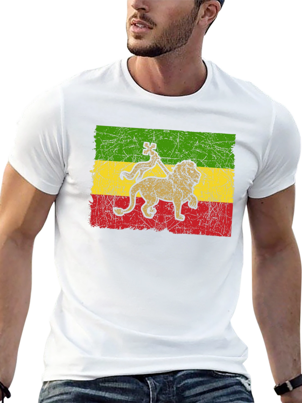Rasta Lion T-Shirt - Reggae Inspired Graphic Tee