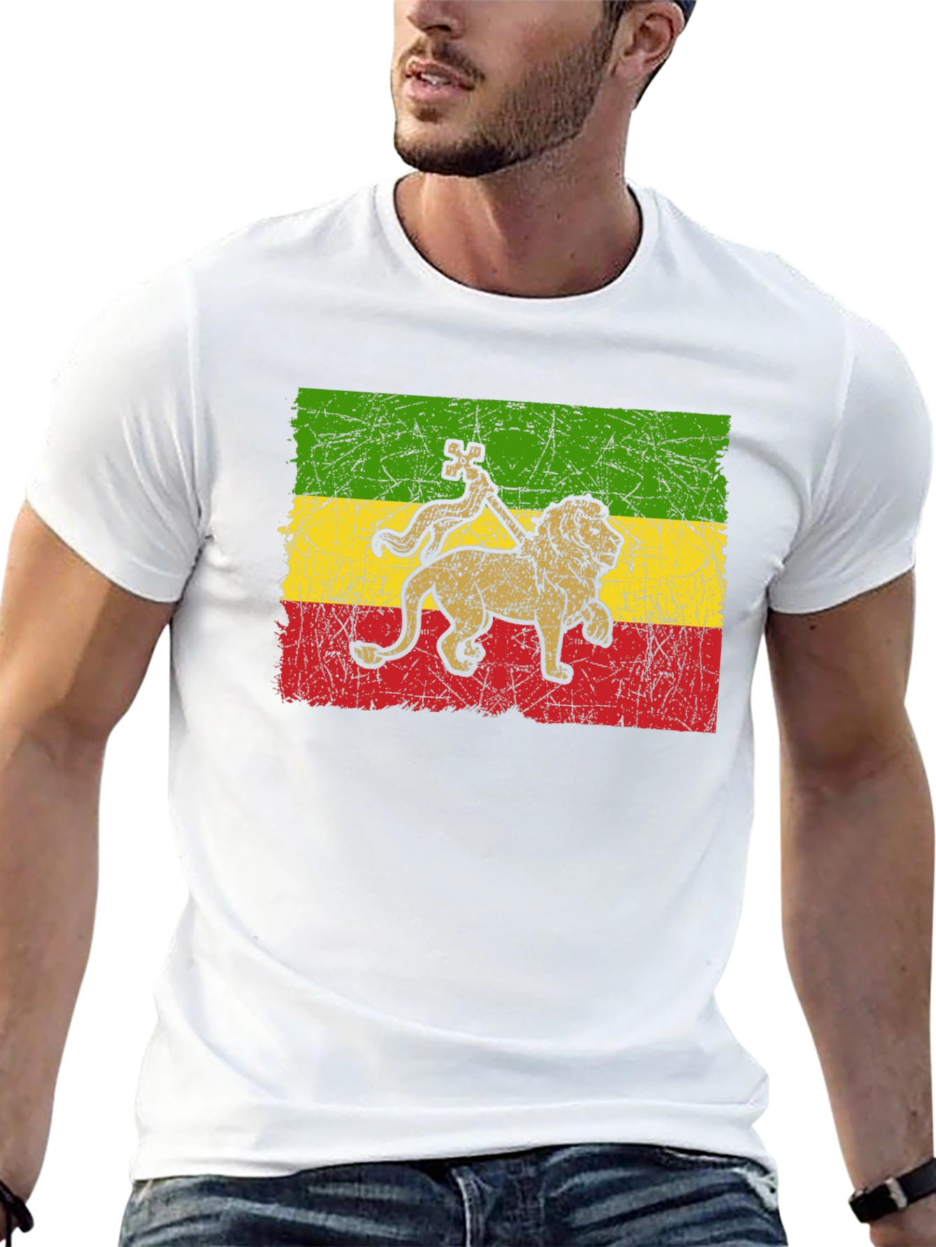 Rasta Lion T-Shirt - Reggae Inspired Graphic Tee