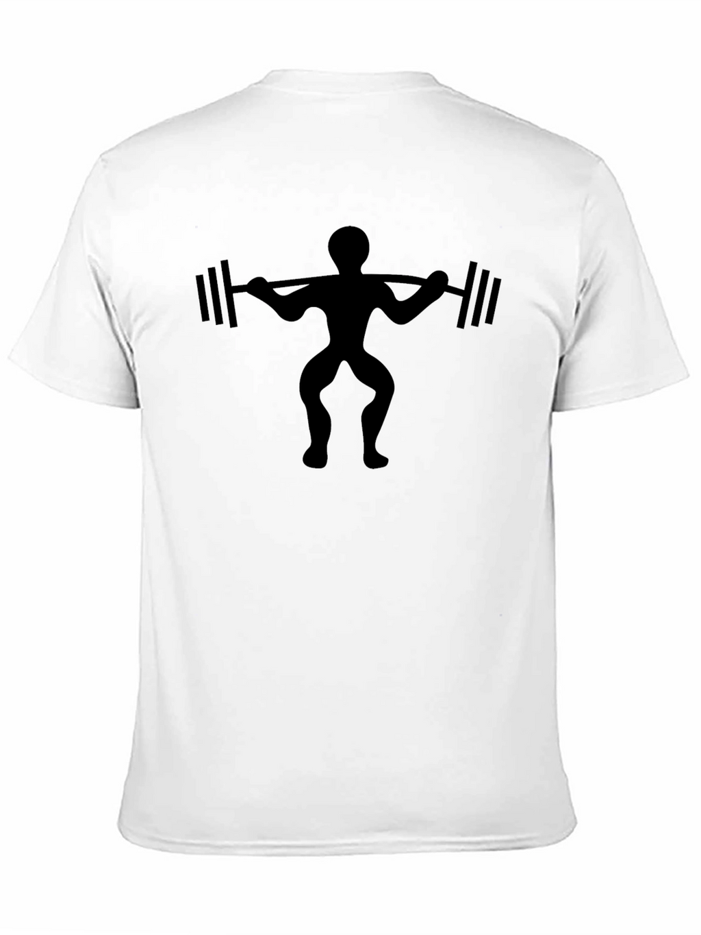 Weightlifter Graphic Black T-Shirt - Gym Workout Apparel