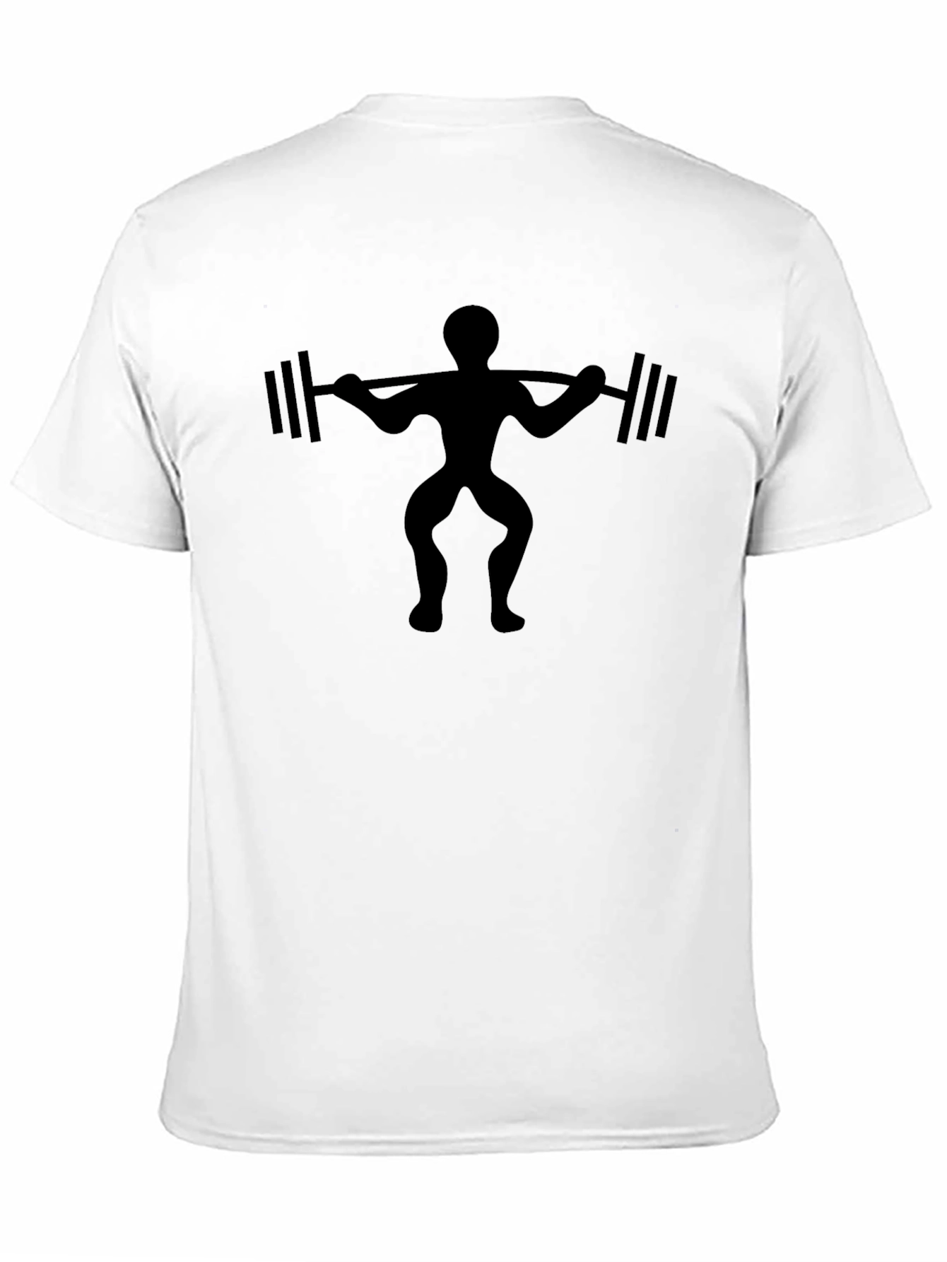 Weightlifter Graphic Black T-Shirt - Gym Workout Apparel