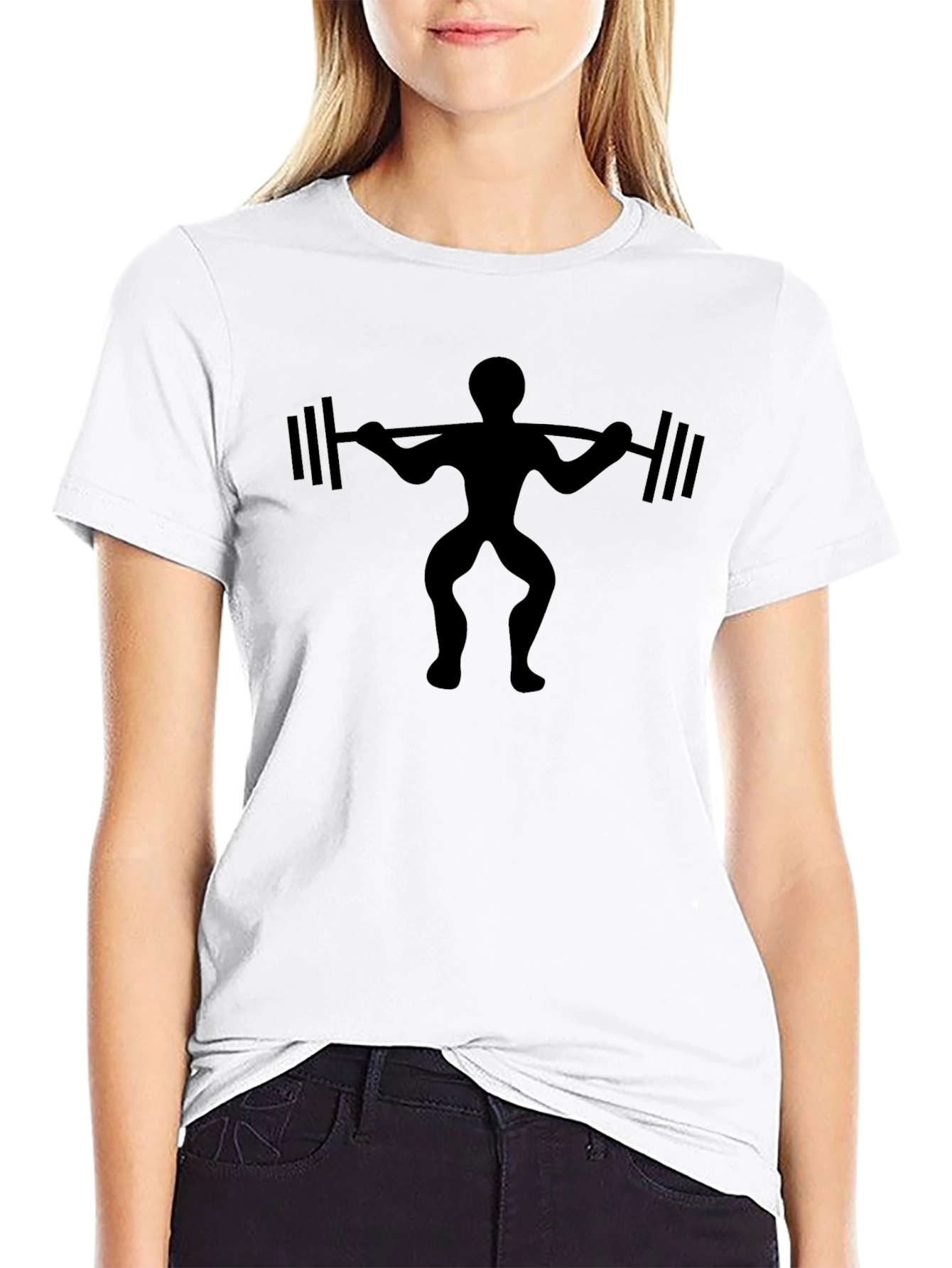 Weightlifter Graphic Black T-Shirt - Gym Workout Apparel