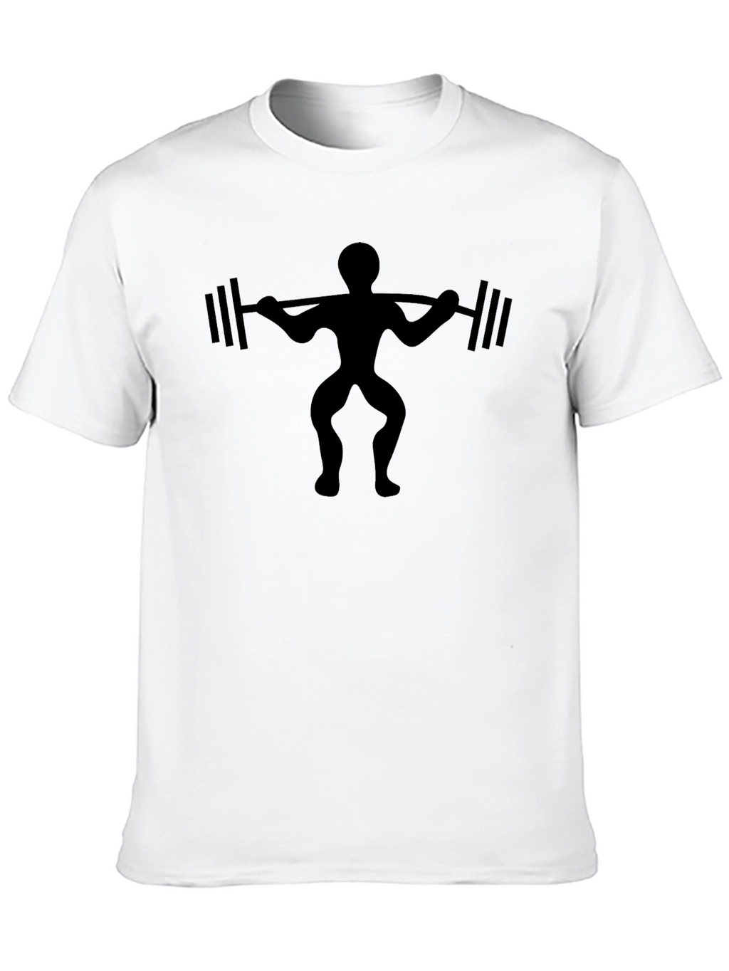 Weightlifter Graphic Black T-Shirt - Gym Workout Apparel