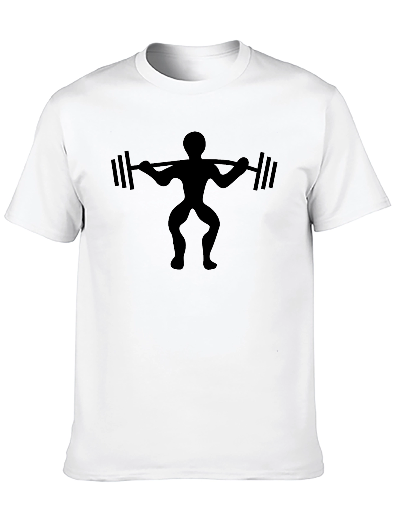 Weightlifter Graphic Black T-Shirt - Gym Workout Apparel