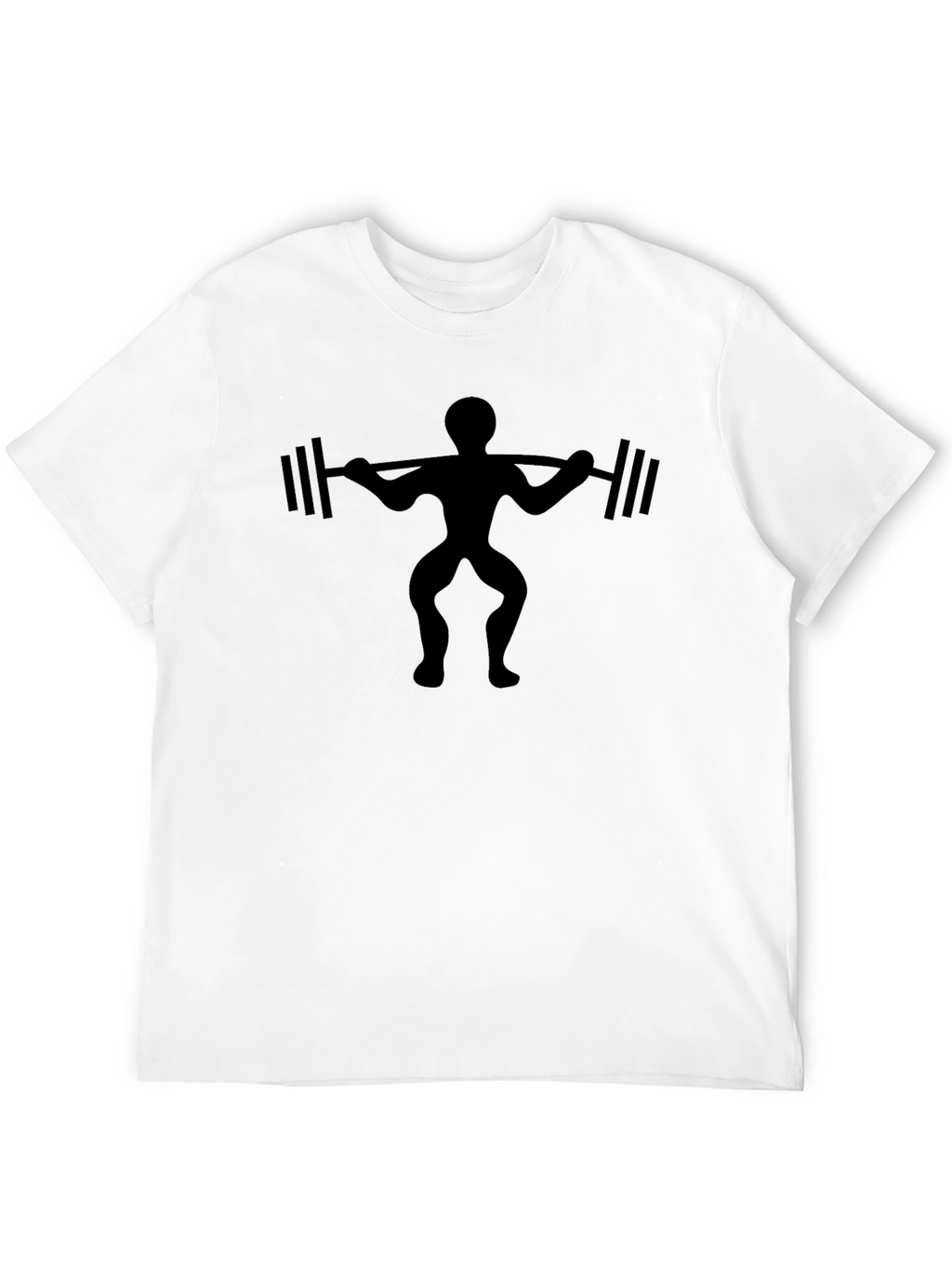 Weightlifter Graphic Black T-Shirt - Gym Workout Apparel