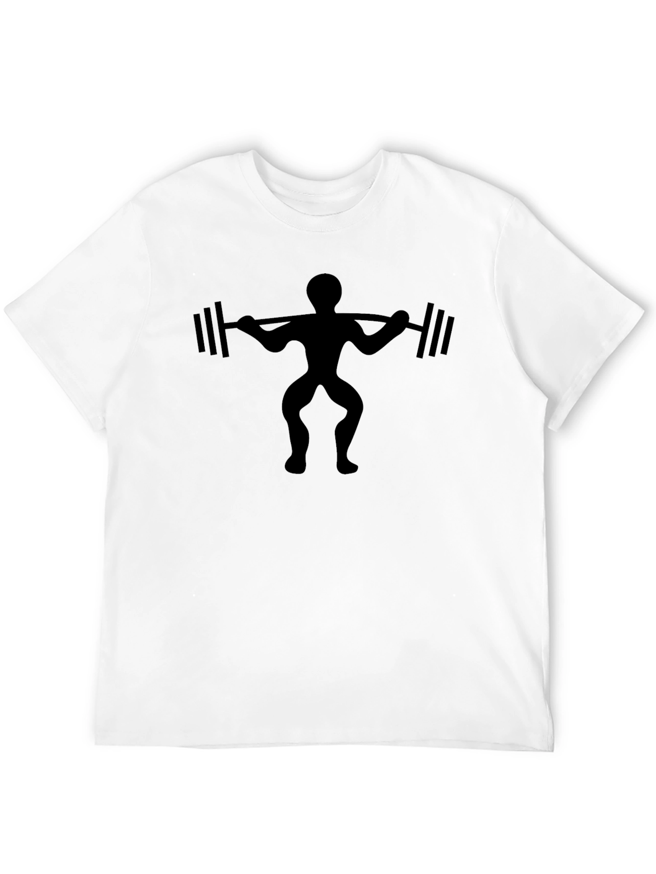 Weightlifter Graphic Black T-Shirt - Gym Workout Apparel