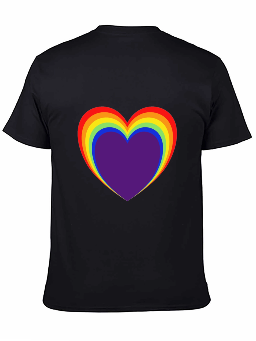 Rainbow Heart Graphic Tee - Pride Shirt