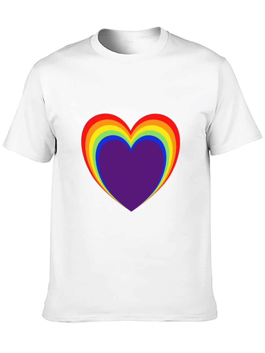 Rainbow Heart Graphic Tee - Pride Shirt