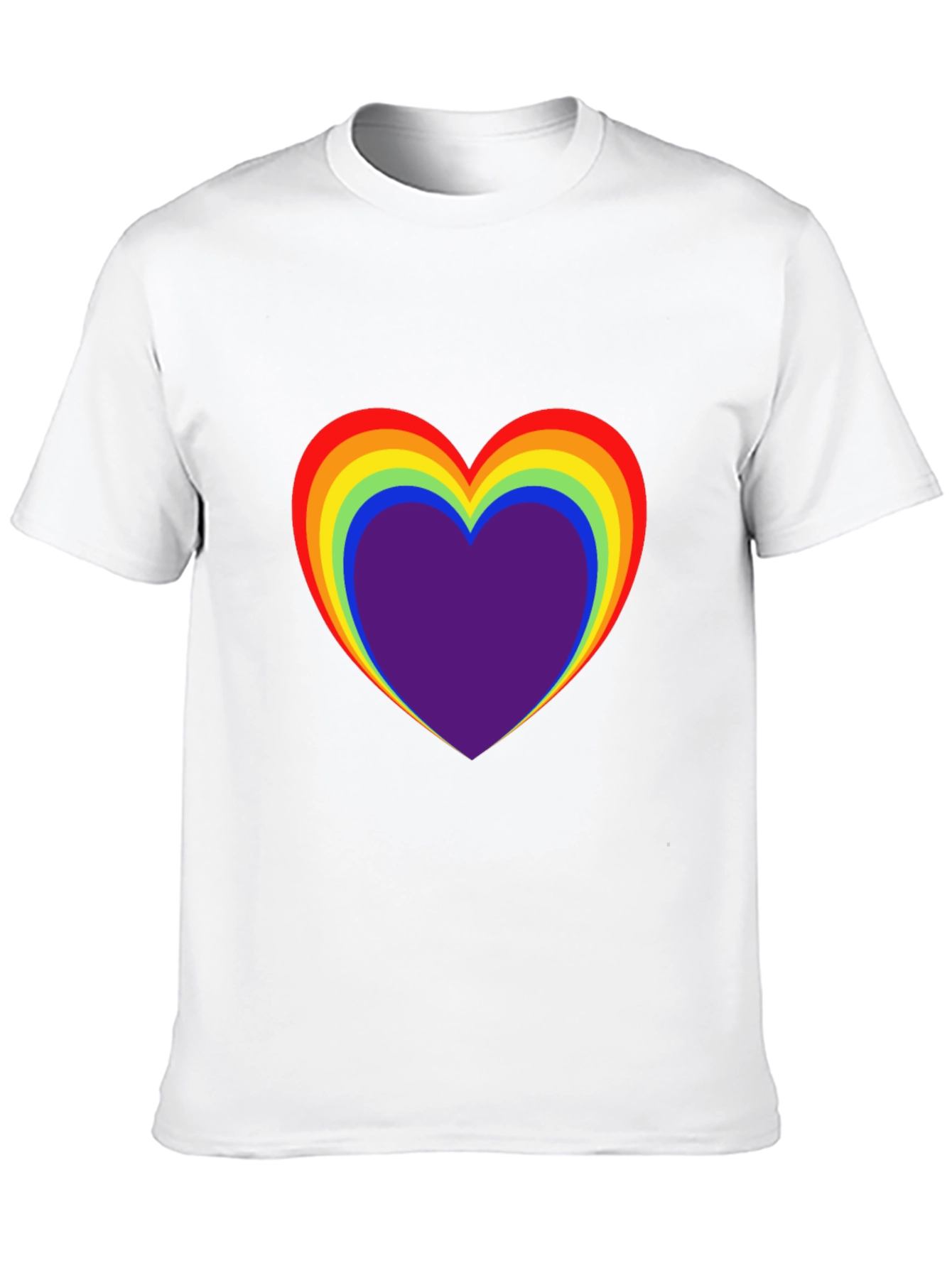Rainbow Heart Graphic Tee - Pride Shirt