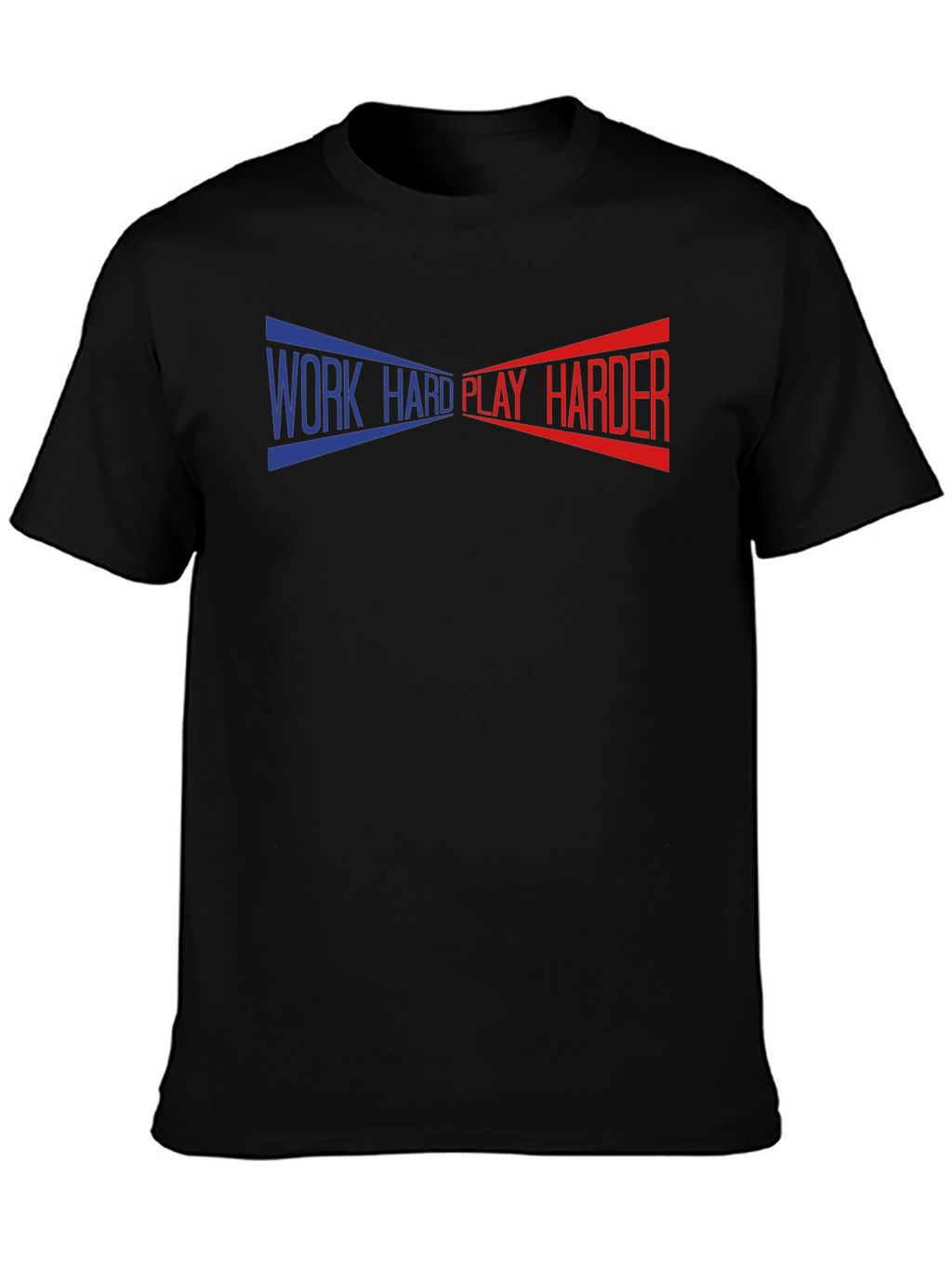 Work Hard Play Harder Graphic Tee - Black