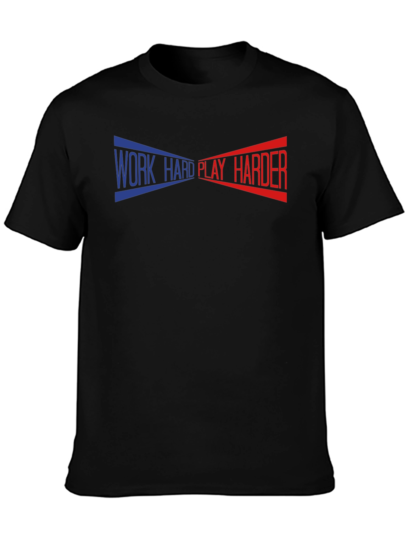 Work Hard Play Harder Graphic Tee - Black