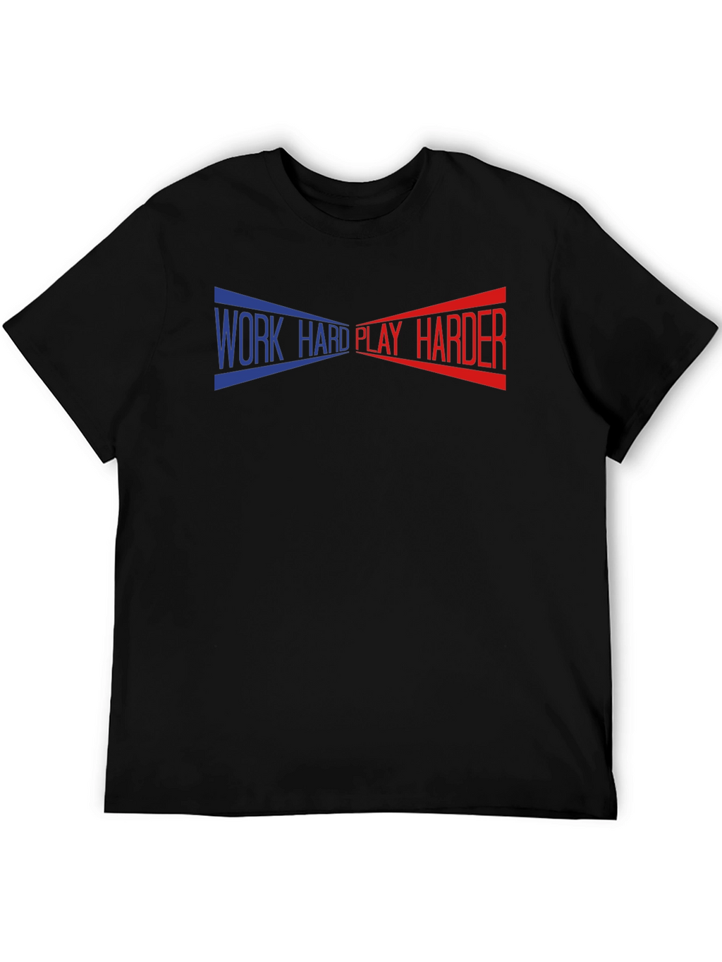 Work Hard Play Harder Graphic Tee - Black