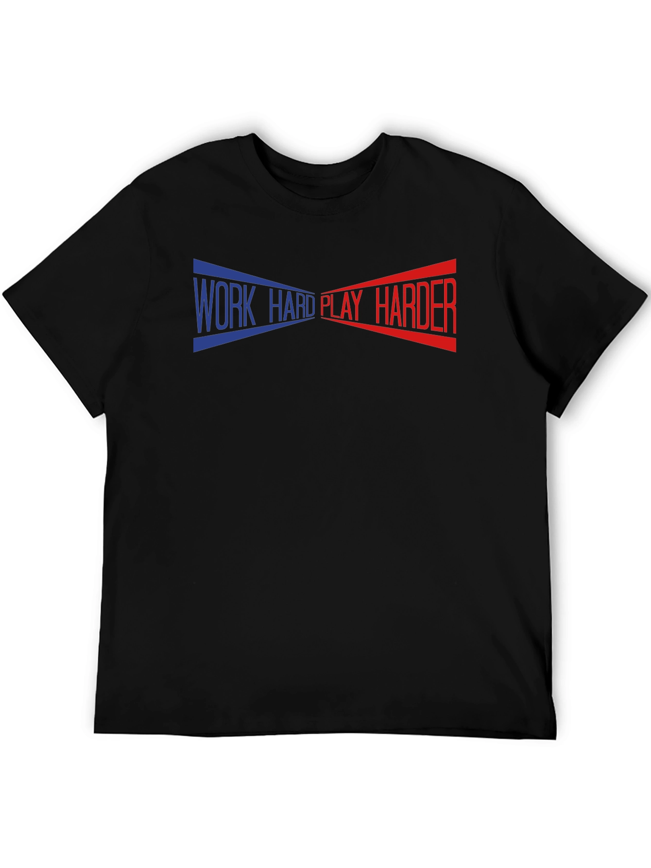 Work Hard Play Harder Graphic Tee - Black