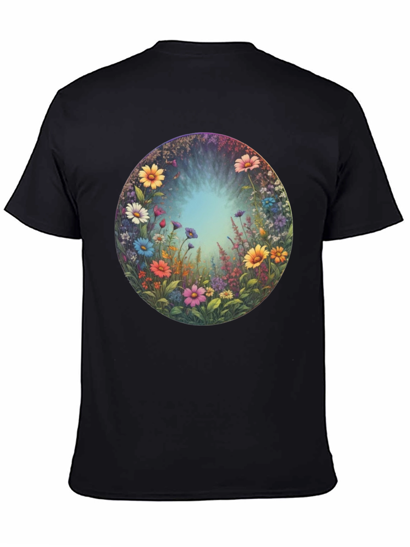 Floral Meadow Portal Graphic Tee