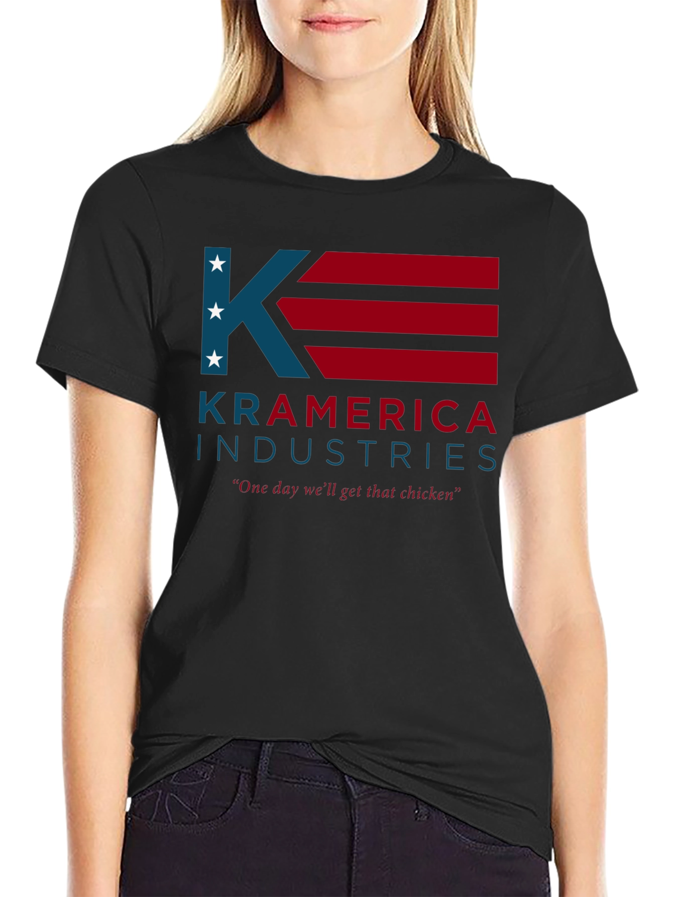 Kramerica Industries T-Shirt - One Day Well Get That Chicken