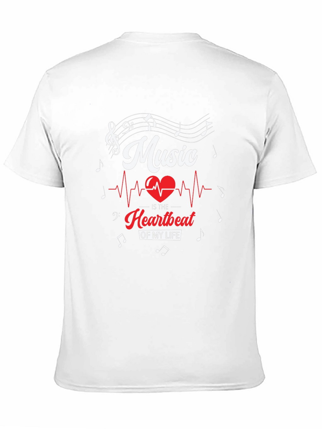 Music is My Heartbeat T-Shirt - Stylish Musician Tee