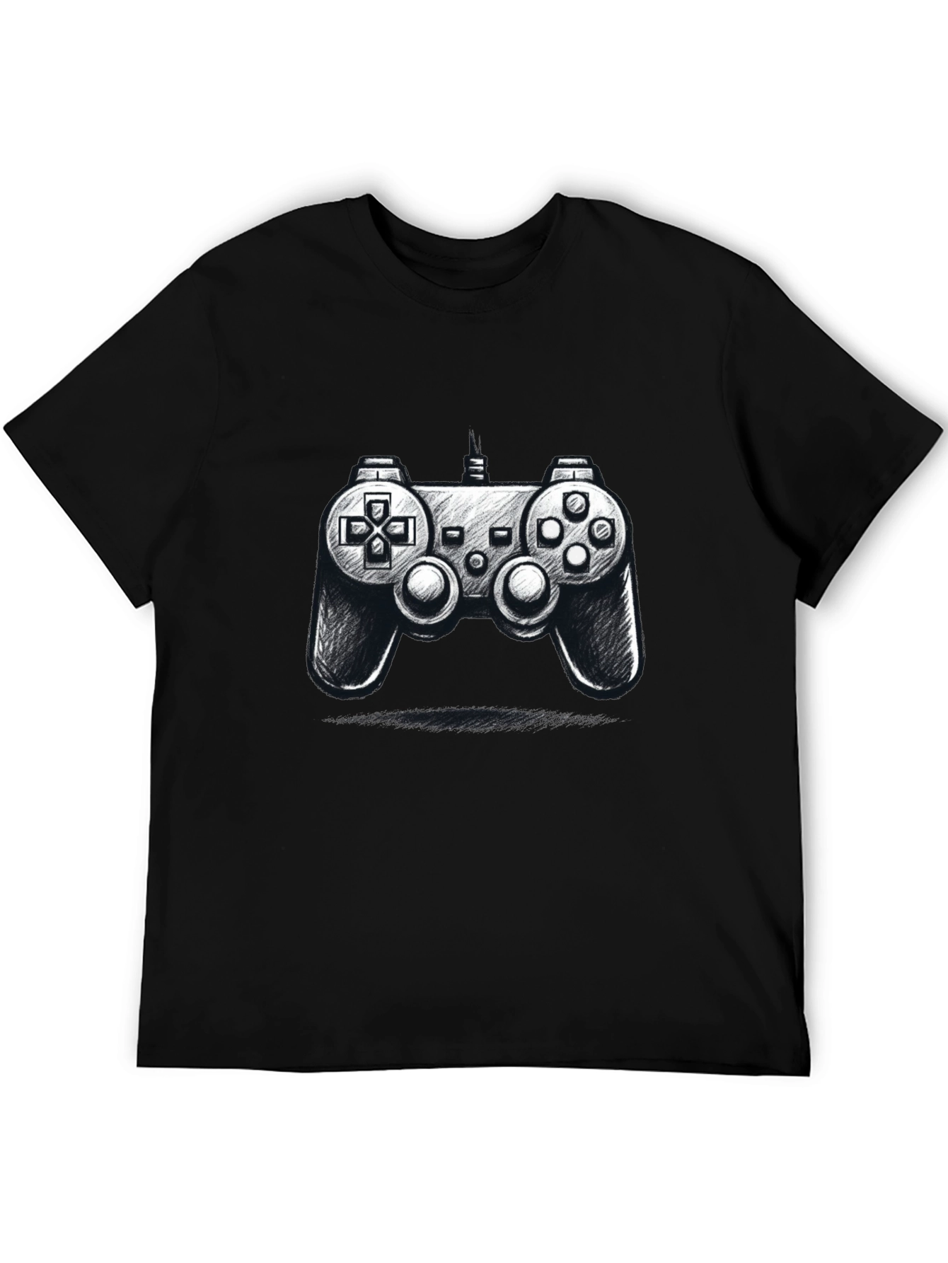Gamer Style: Black Controller Graphic Tee
