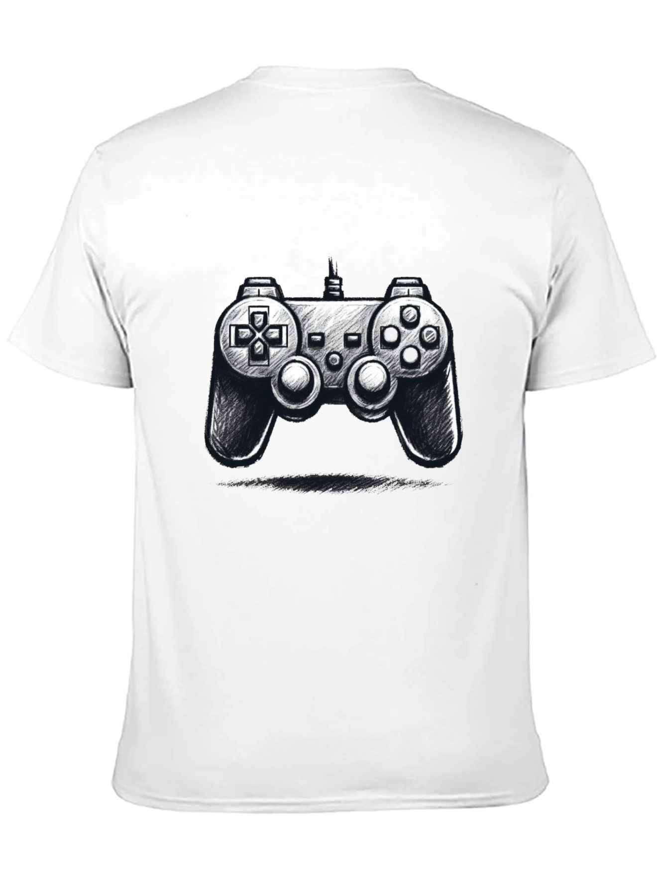 Gamer Style: Black Controller Graphic Tee