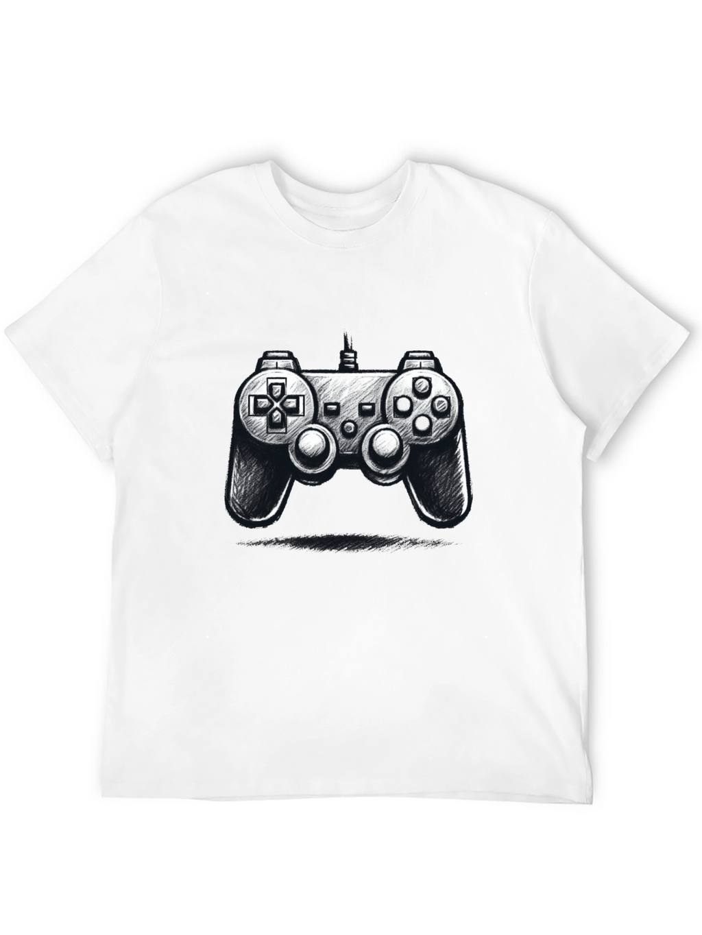 Gamer Style: Black Controller Graphic Tee