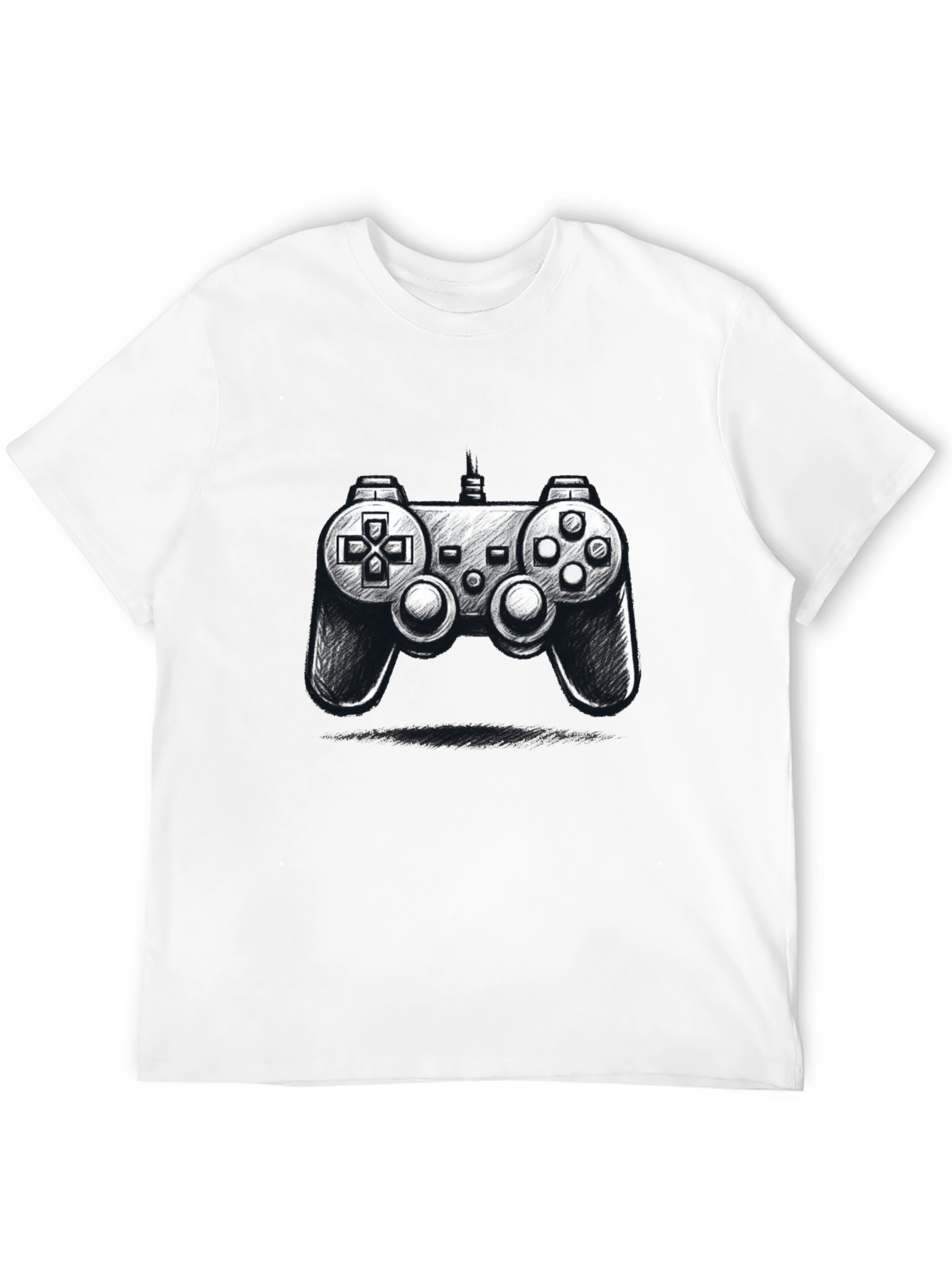 Gamer Style: Black Controller Graphic Tee