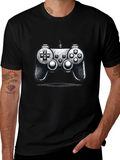 Gamer Style: Black Controller Graphic Tee