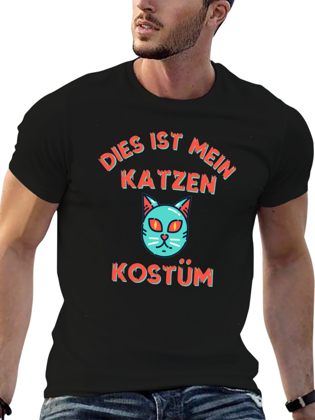 Dies Ist Mein Katzen Kostüm Graphic T-Shirt