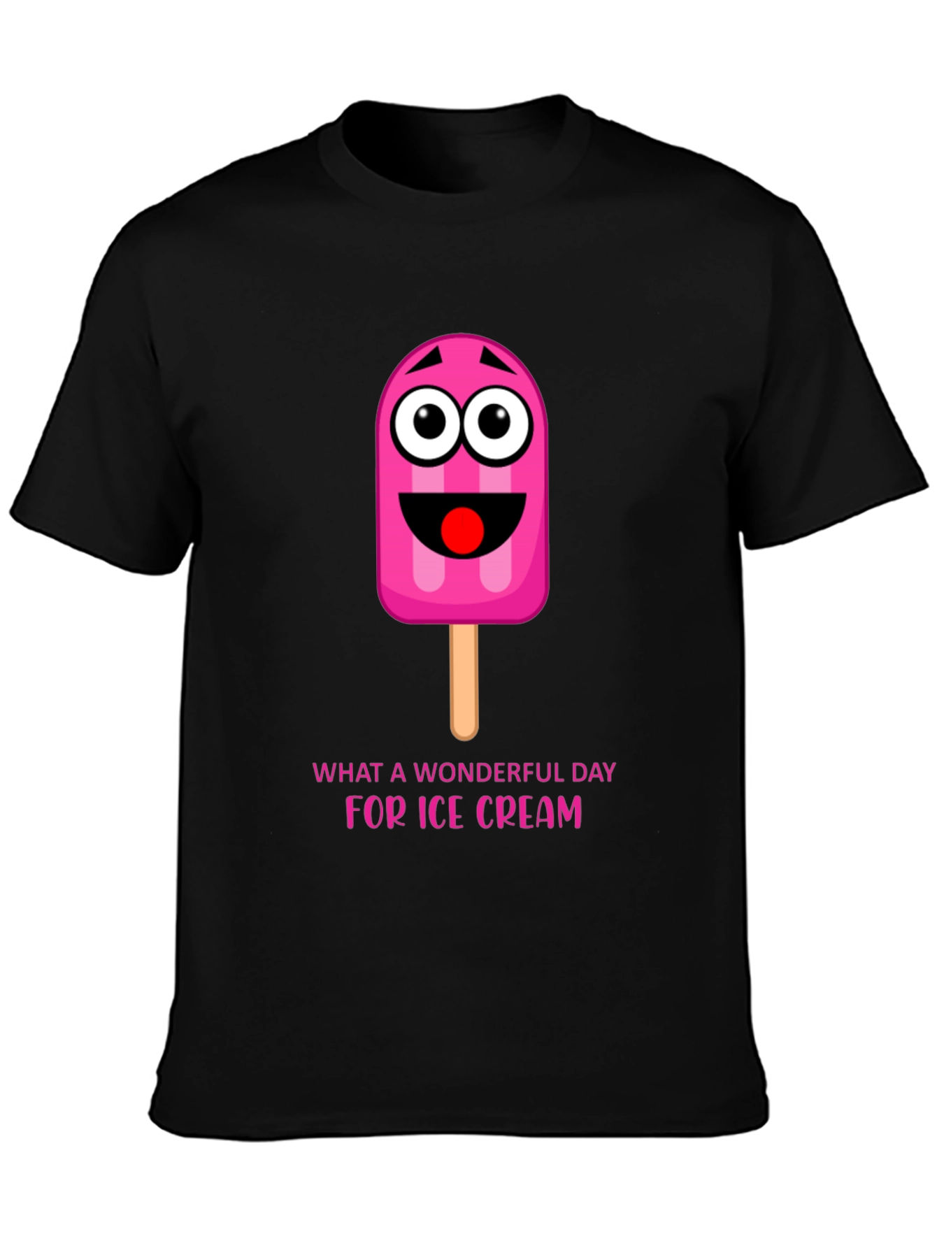 Ice Cream Day Tee: Fun Cartoon Popsicle Graphic T-Shirt