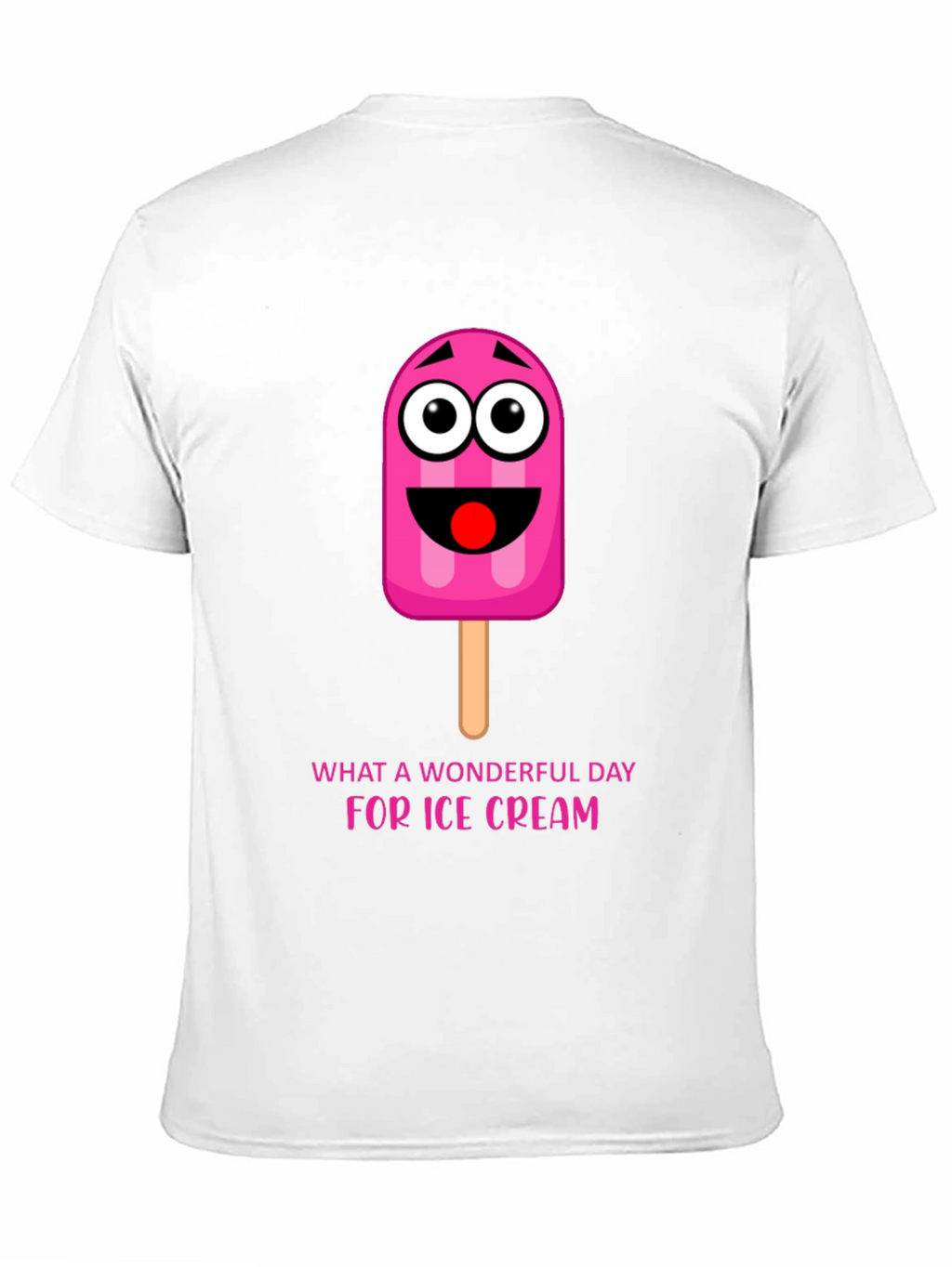 Ice Cream Day Tee: Fun Cartoon Popsicle Graphic T-Shirt