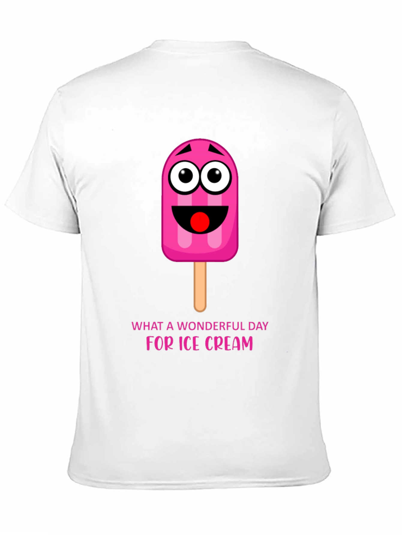 Ice Cream Day Tee: Fun Cartoon Popsicle Graphic T-Shirt