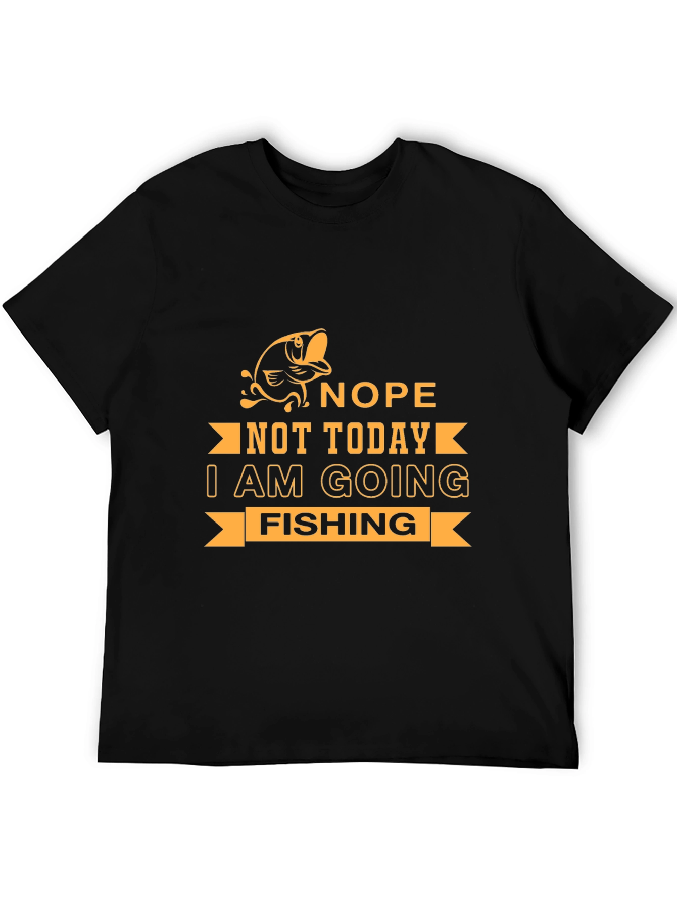 Nope Not Today Fishing Graphic Tee