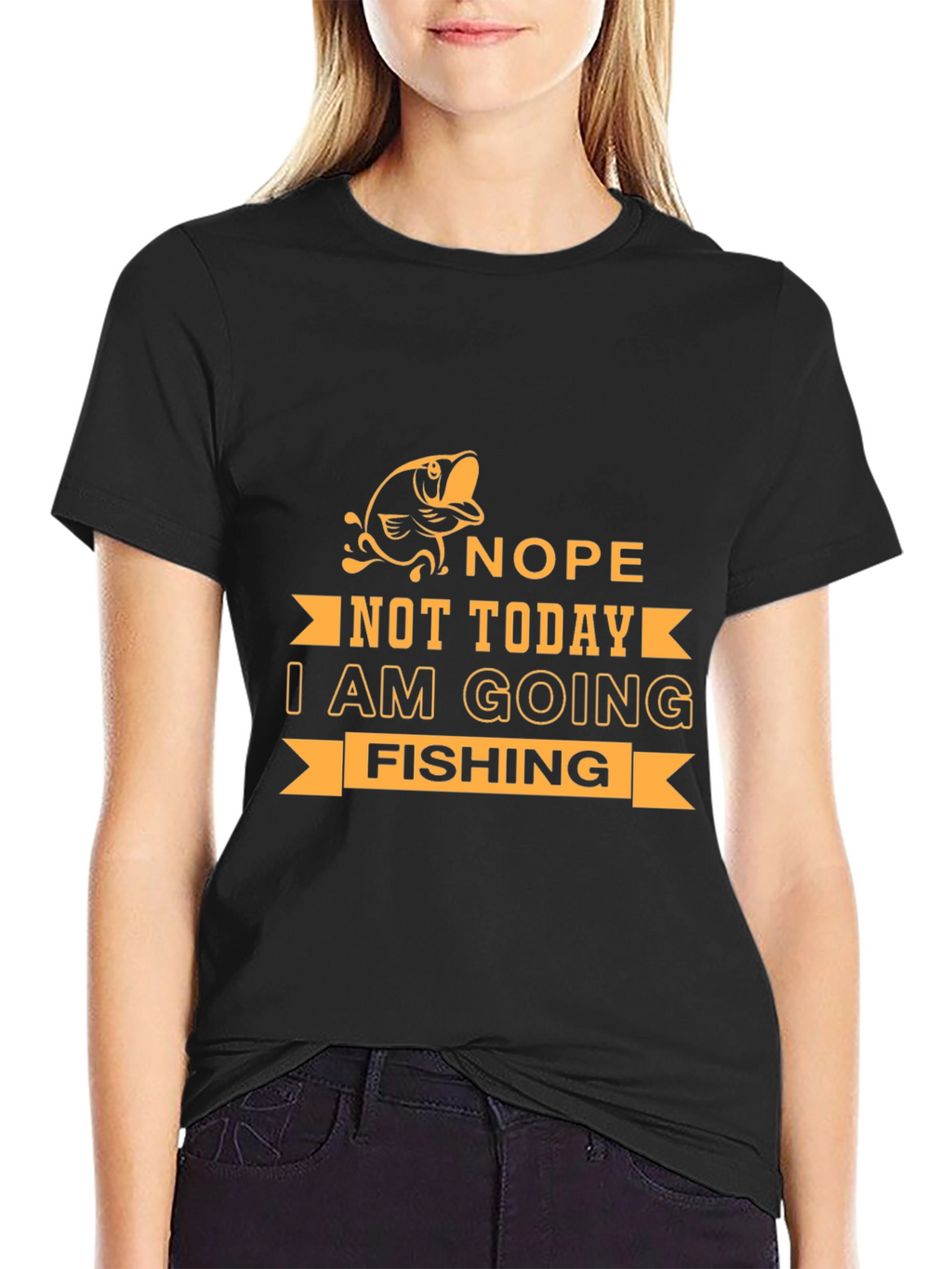 Nope Not Today Fishing Graphic Tee