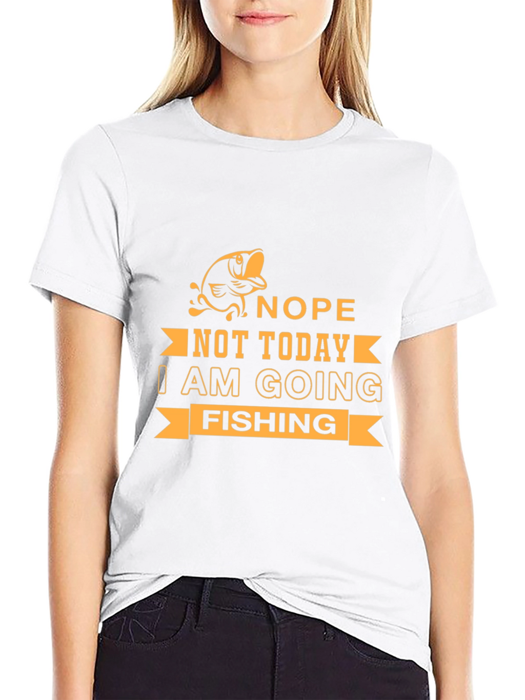 Nope Not Today Fishing Graphic Tee